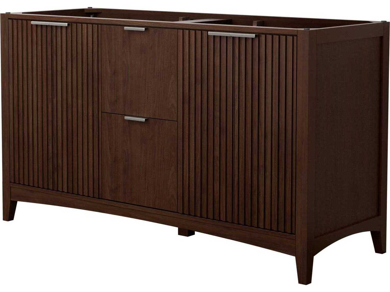 Wyndham Collection Palmilla 59" Dark Walnut Vanity