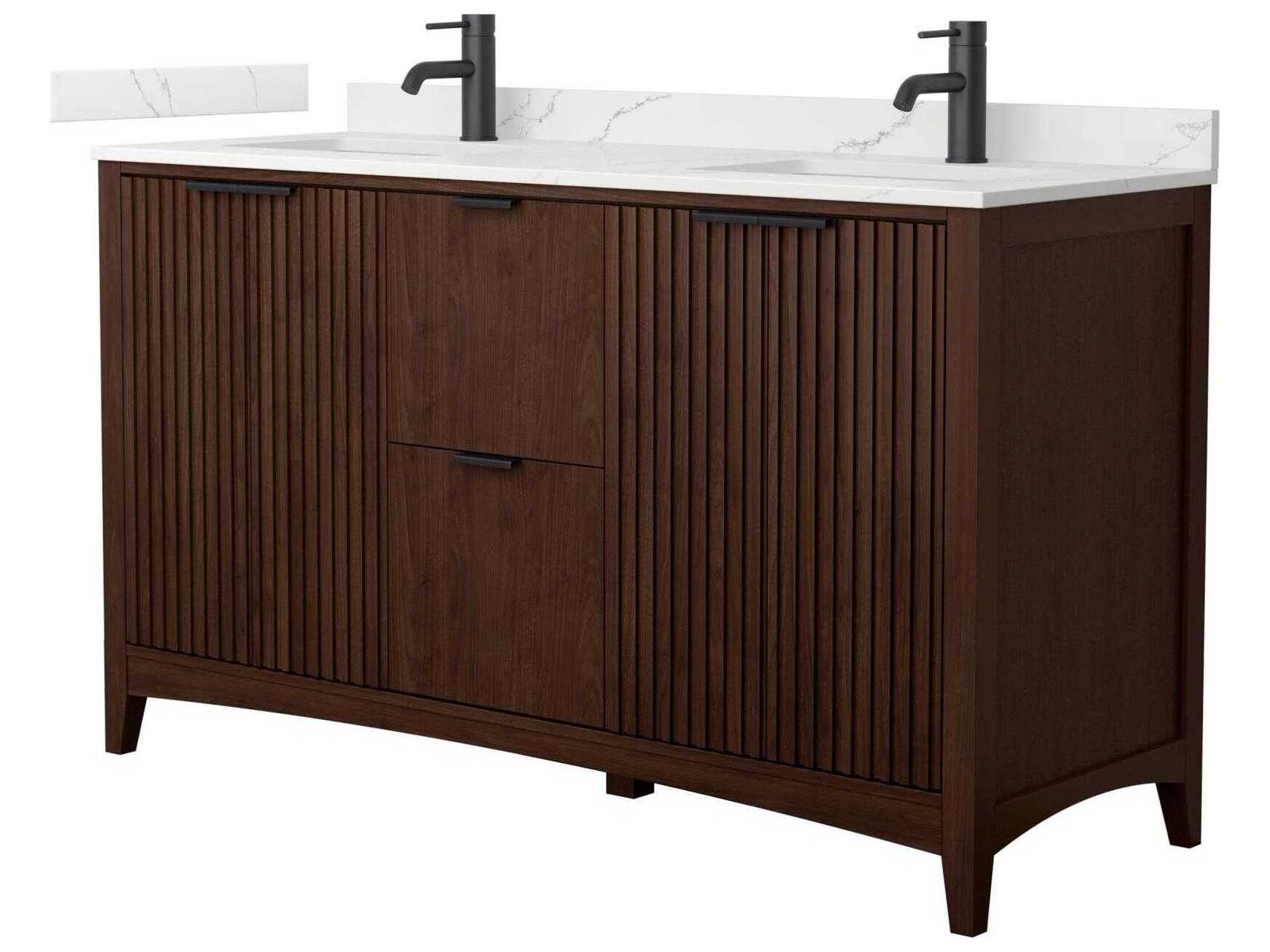 Wyndham Collection Palmilla 60" Dark Walnut Vanity