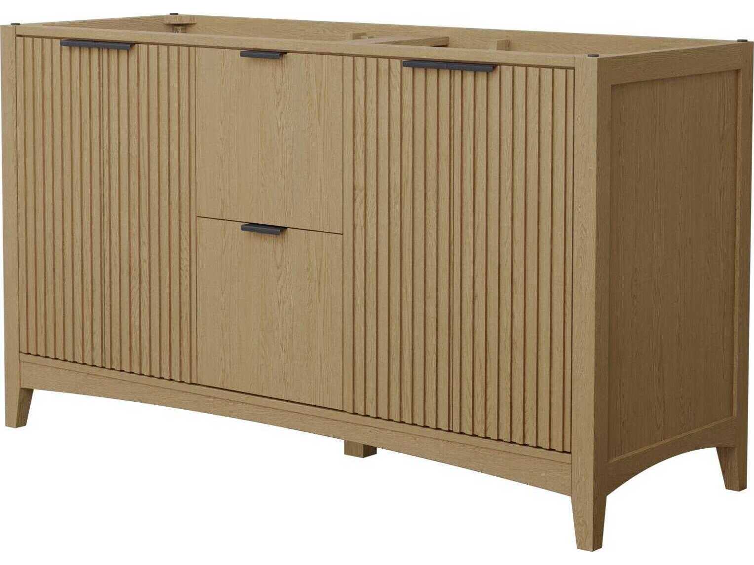 Wyndham Collection Palmilla 59" Natural Oak Vanity