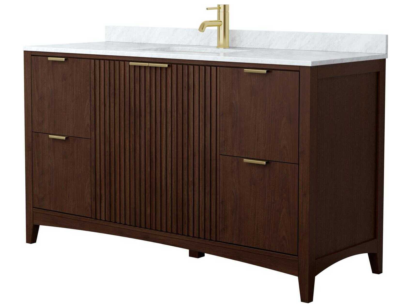 Wyndham Collection Palmilla 60" Dark Walnut Vanity