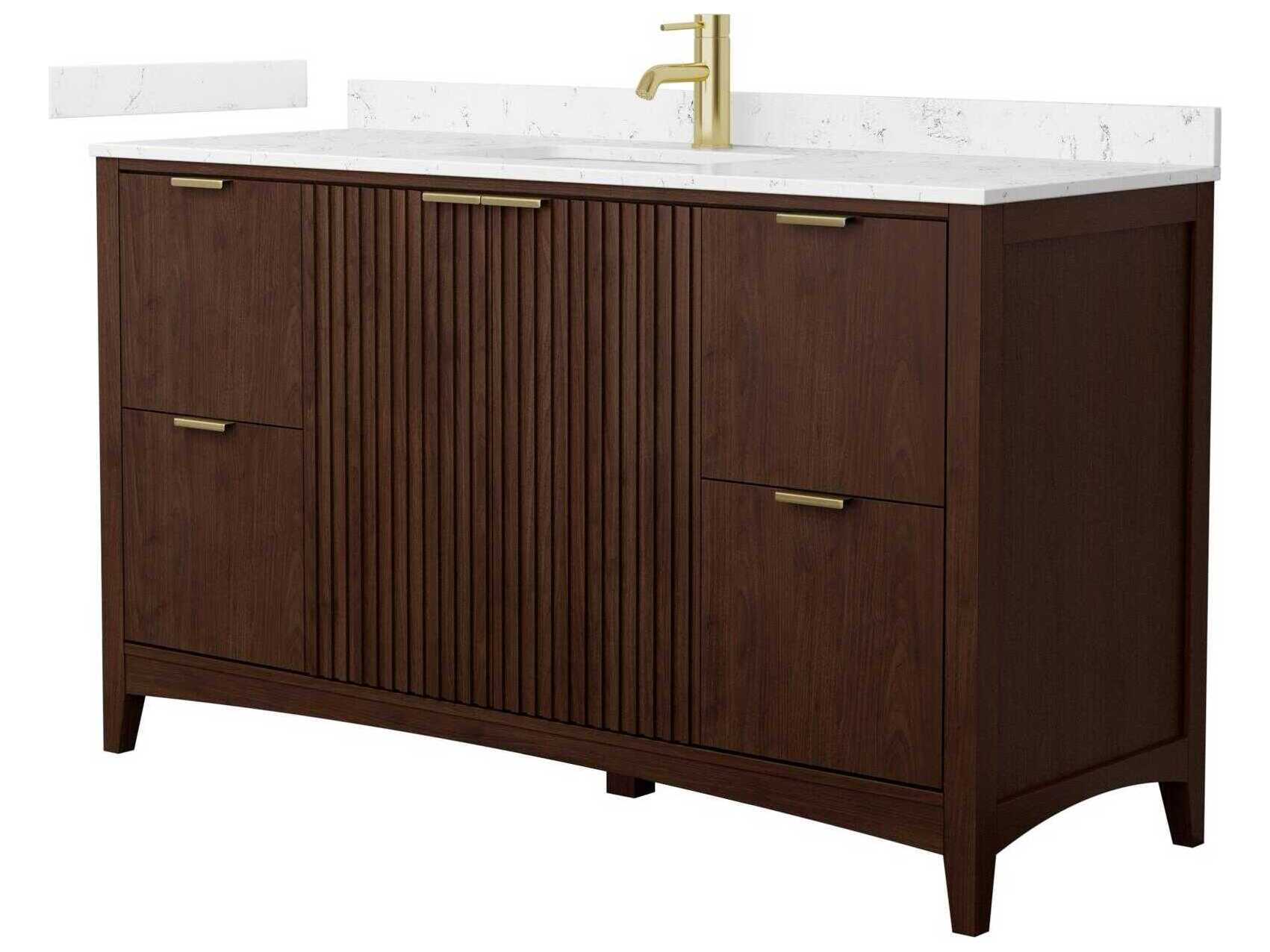 Wyndham Collection Palmilla 60" Dark Walnut Vanity