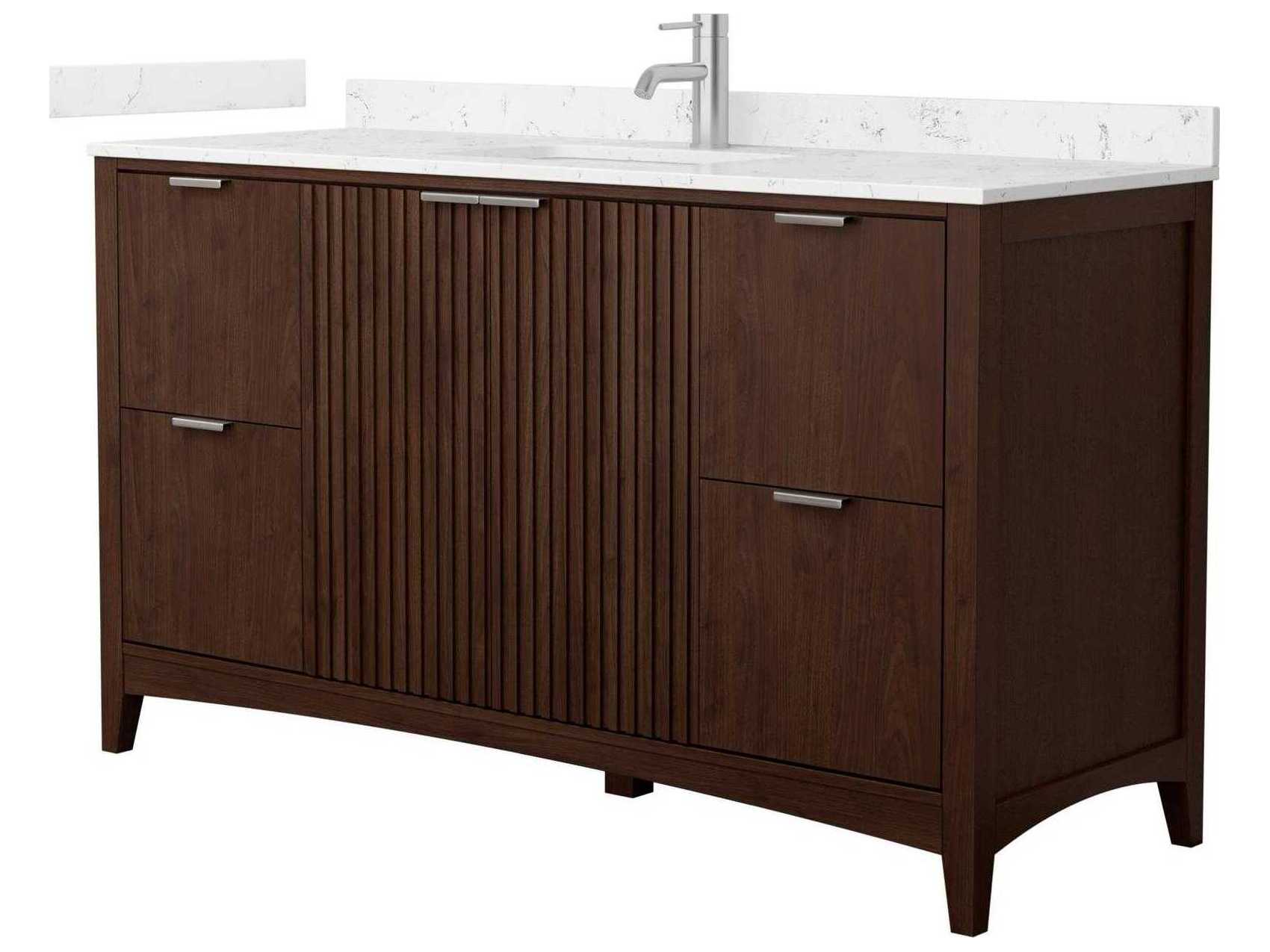 Wyndham Collection Palmilla 60" Dark Walnut Vanity