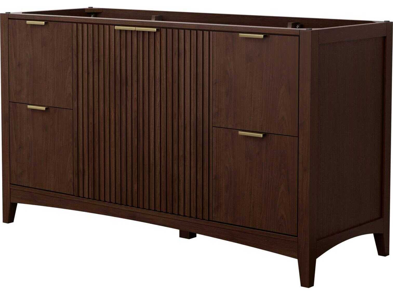 Wyndham Collection Palmilla 59" Dark Walnut Vanity