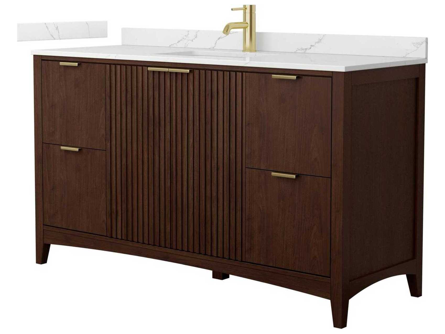 Wyndham Collection Palmilla 60" Dark Walnut Vanity