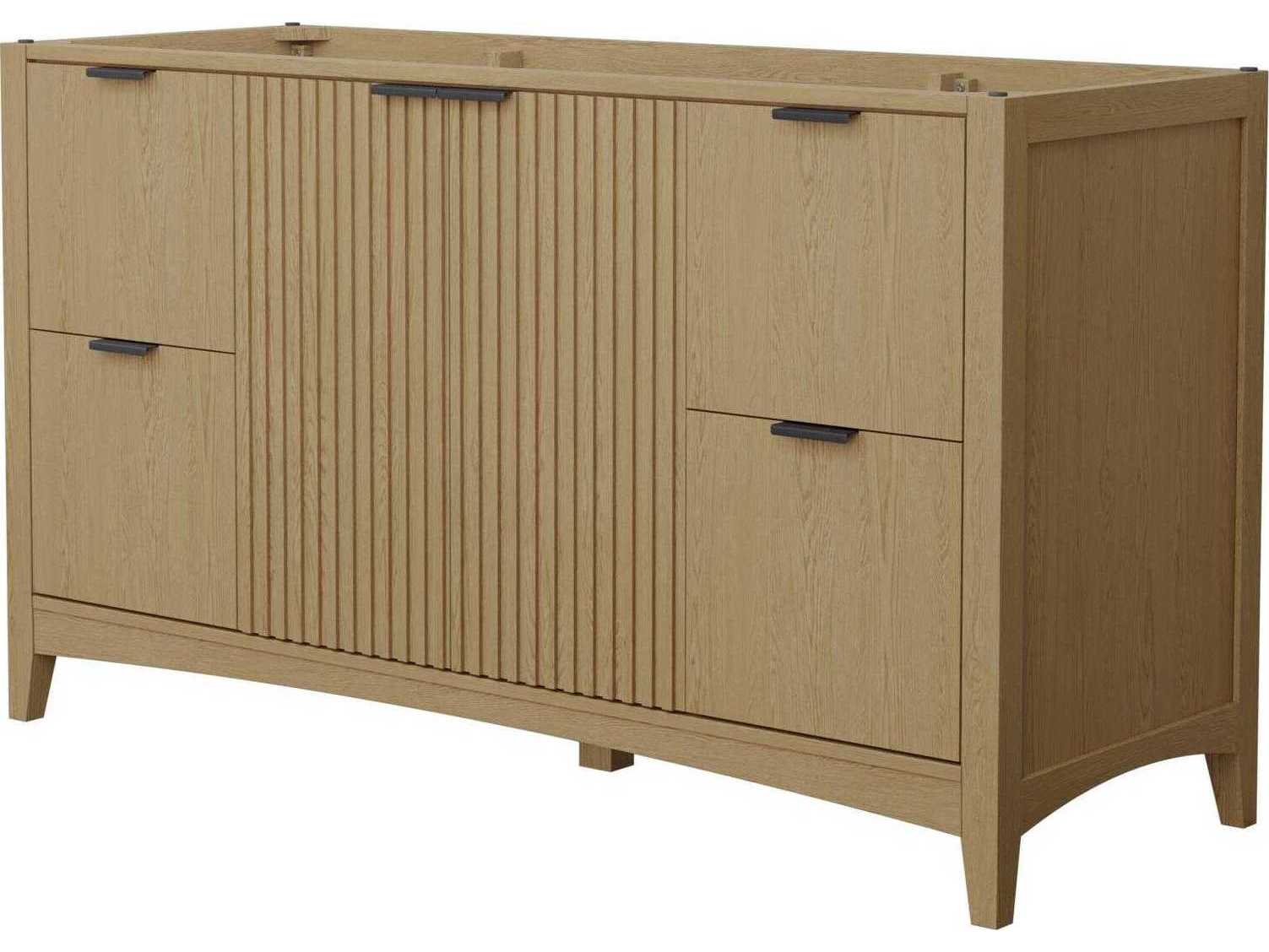 Wyndham Collection Palmilla 59" Natural Oak Vanity