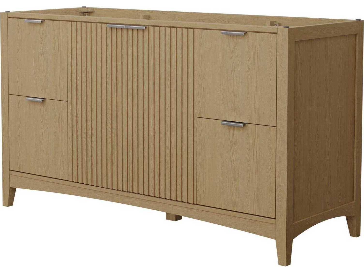 Wyndham Collection Palmilla 59" Natural Oak Vanity