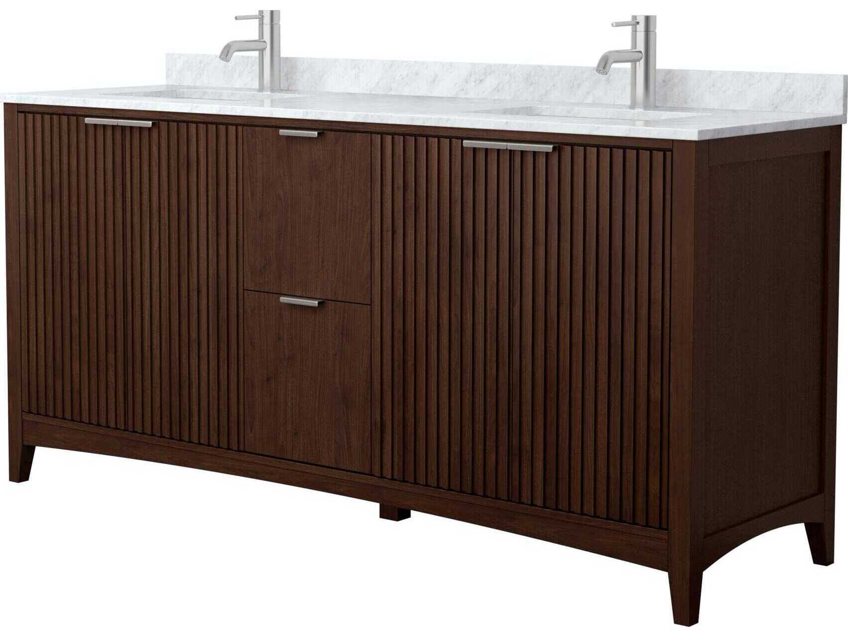 Wyndham Collection Palmilla 72" Dark Walnut Vanity