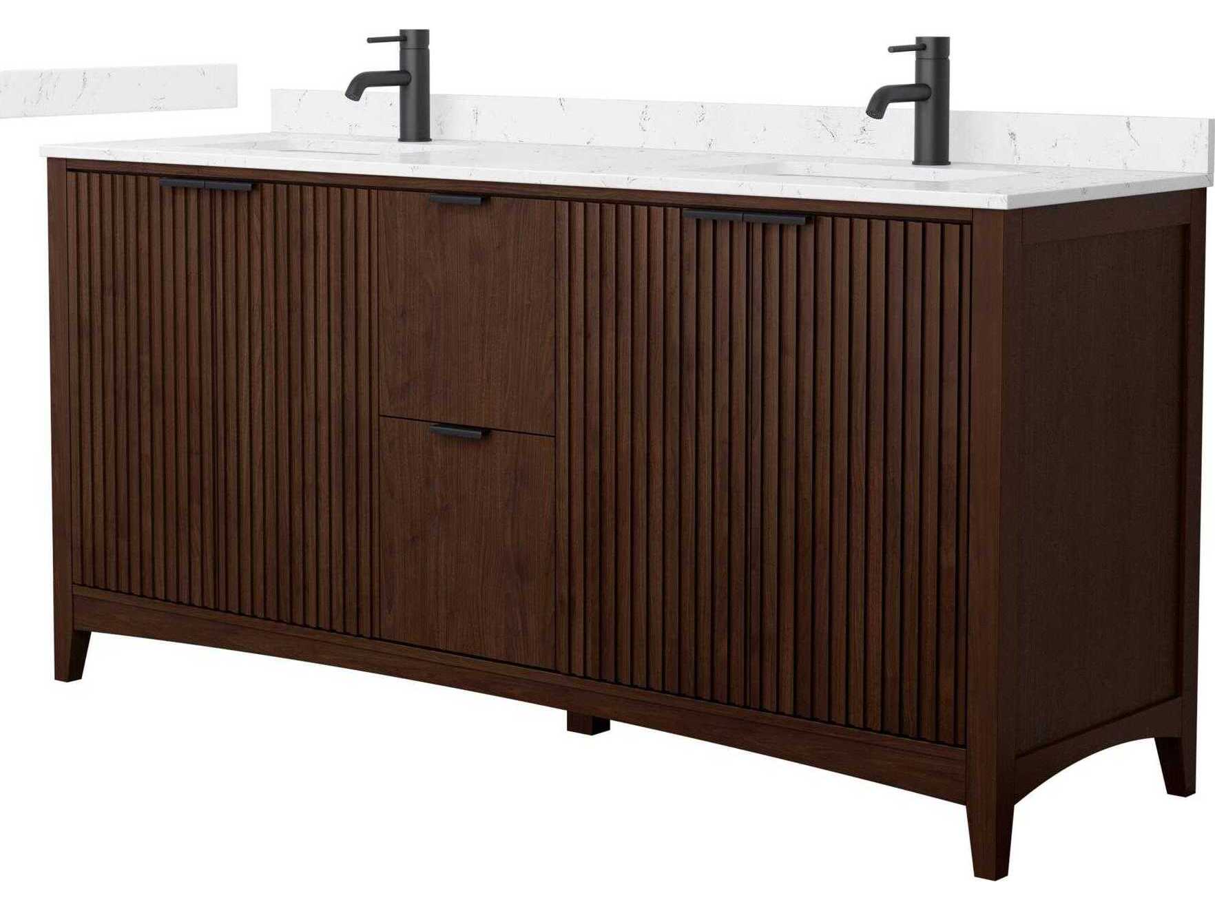 Wyndham Collection Palmilla 72" Dark Walnut Vanity