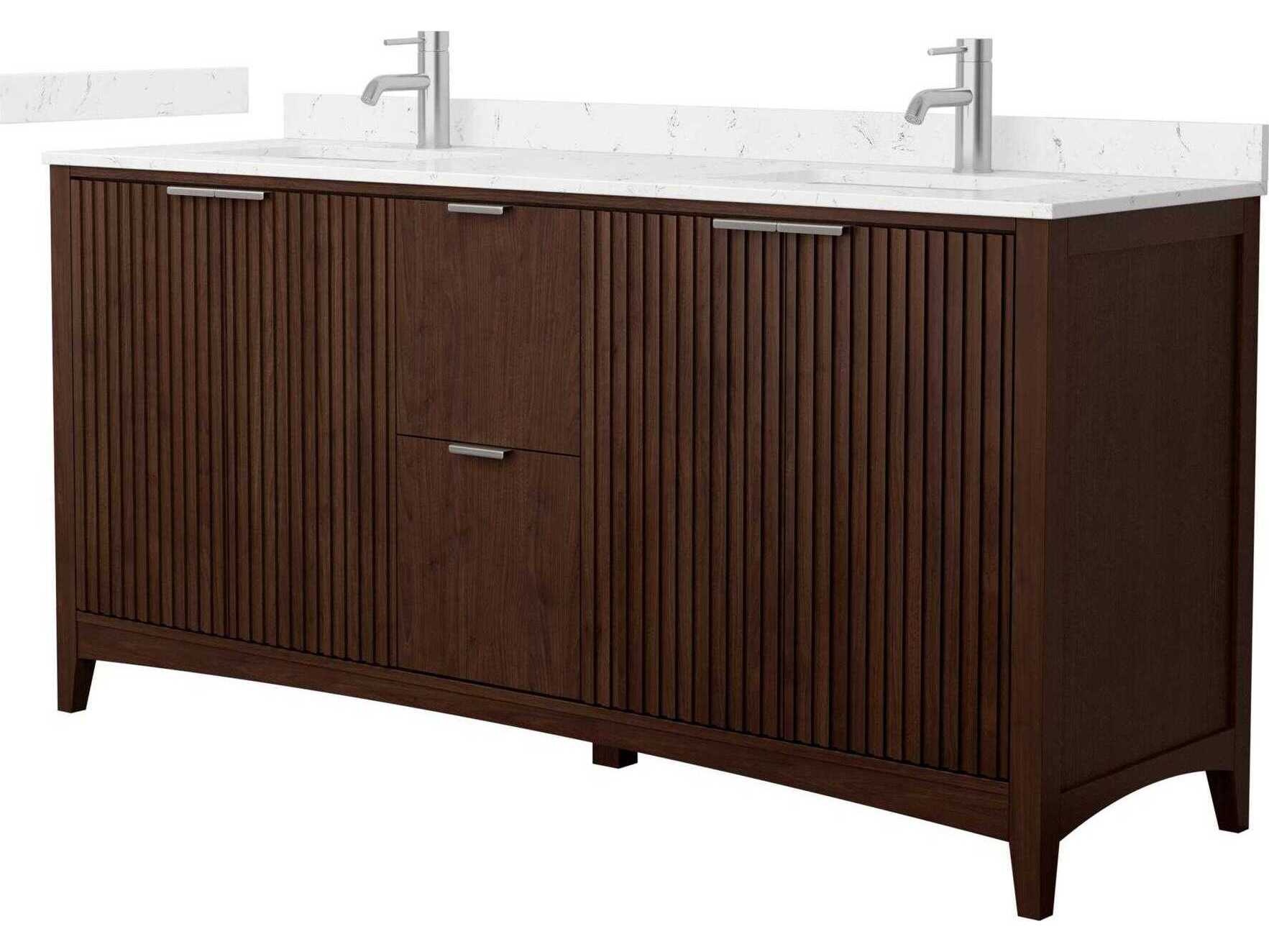 Wyndham Collection Palmilla 72" Dark Walnut Vanity