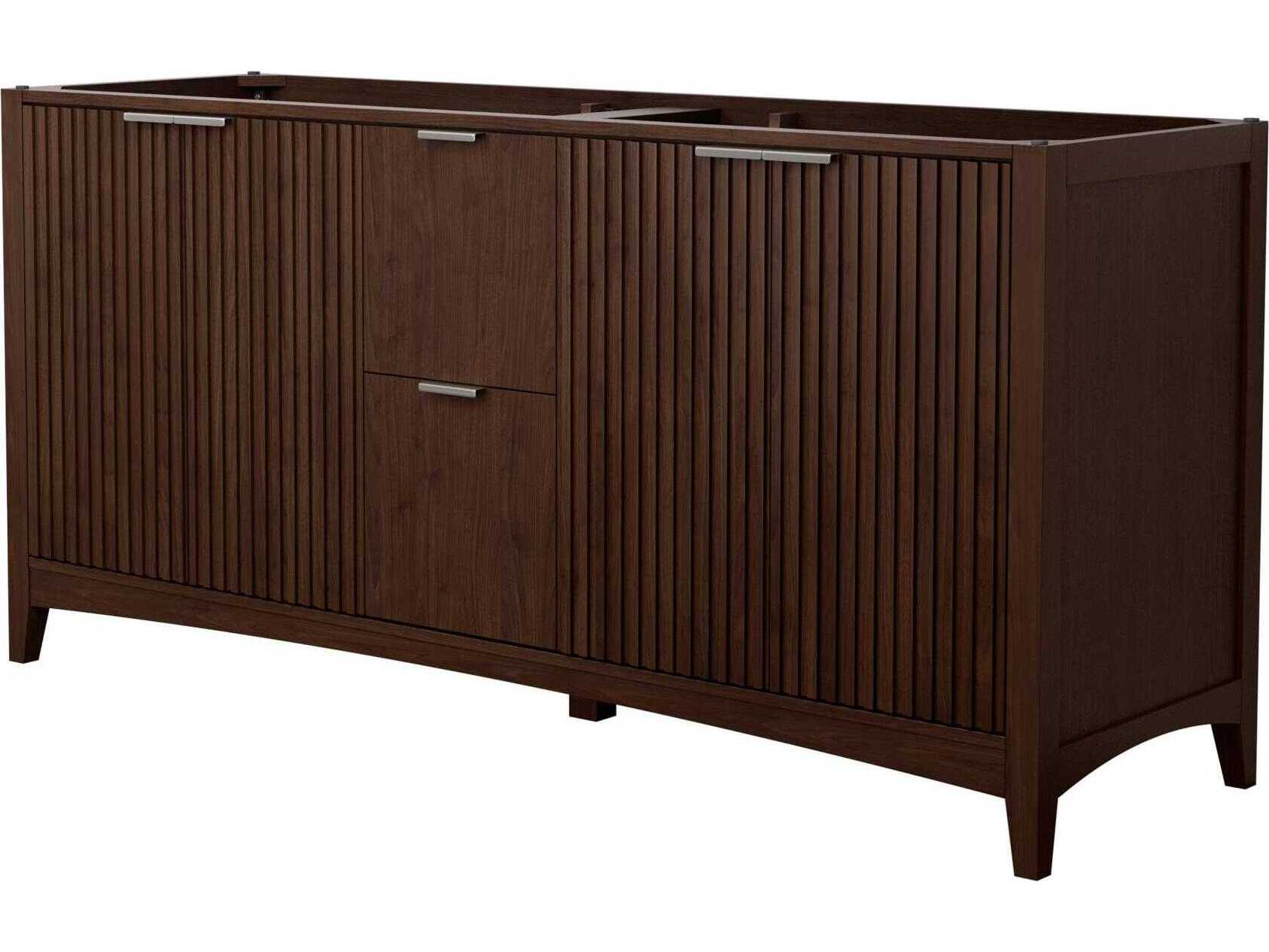 Wyndham Collection Palmilla 71" Dark Walnut Vanity