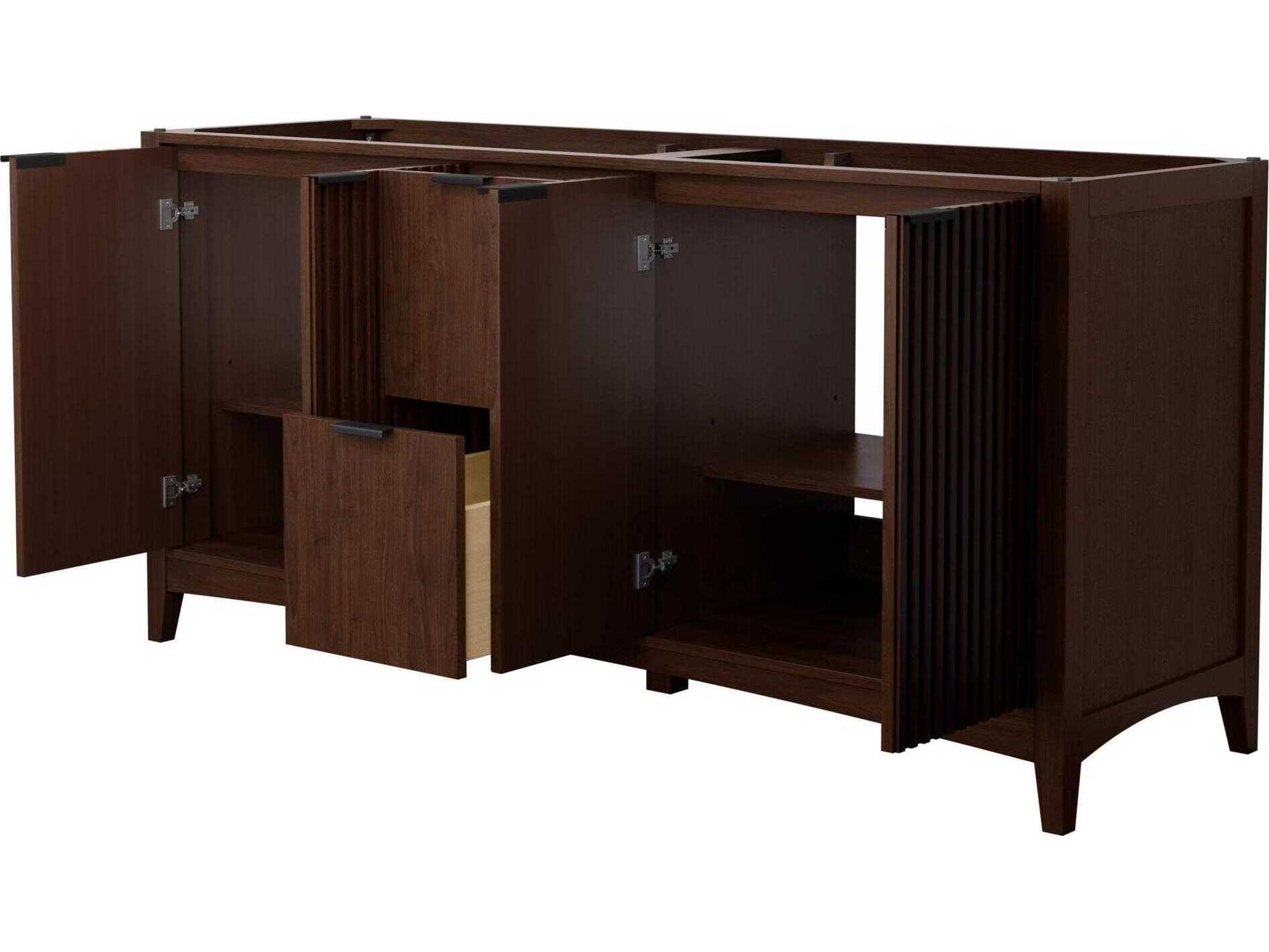 Wyndham Collection Palmilla 71" Dark Walnut Vanity