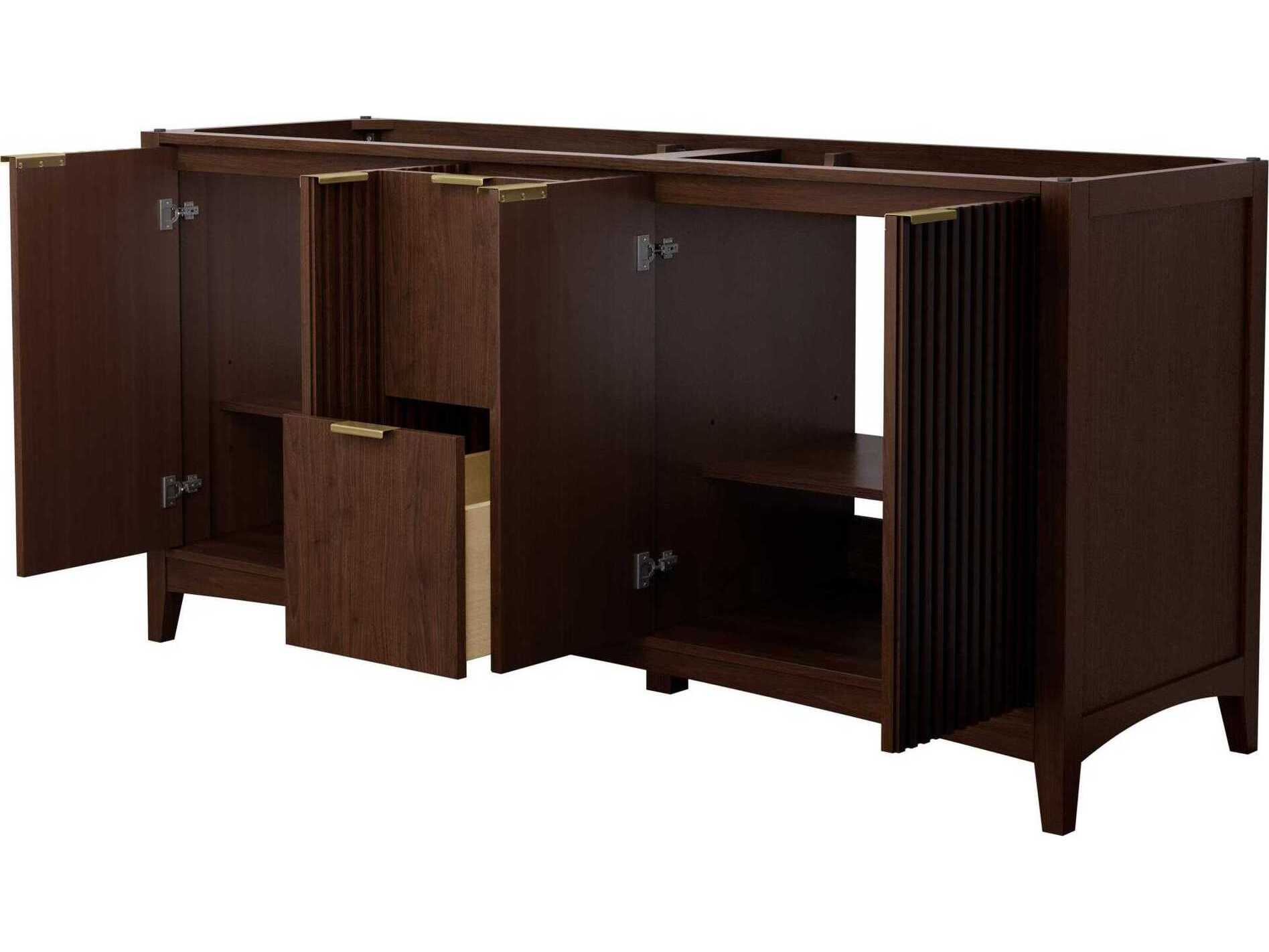 Wyndham Collection Palmilla 71" Dark Walnut Vanity