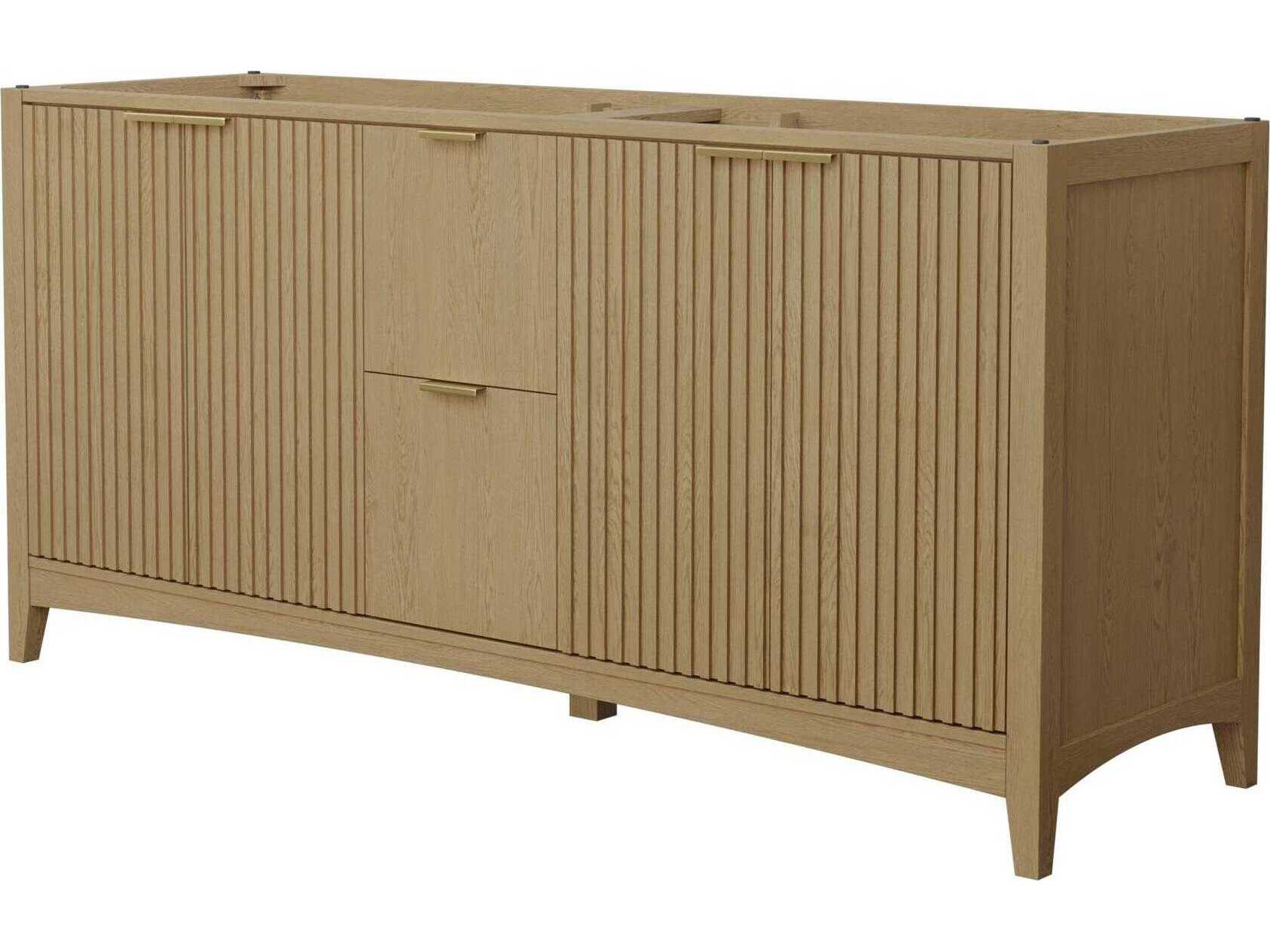 Wyndham Collection Palmilla 71" Natural Oak Vanity