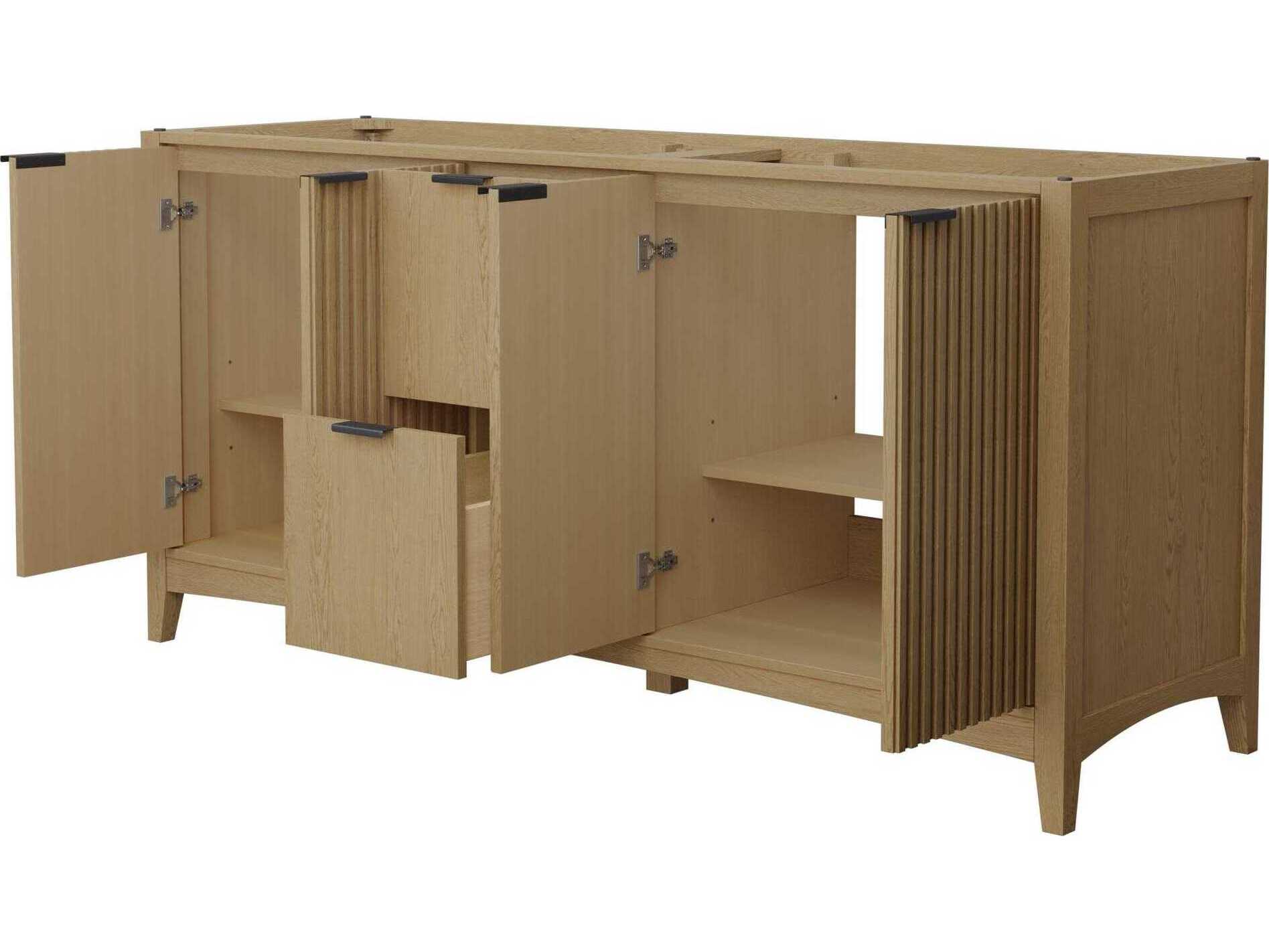 Wyndham Collection Palmilla 71" Natural Oak Vanity