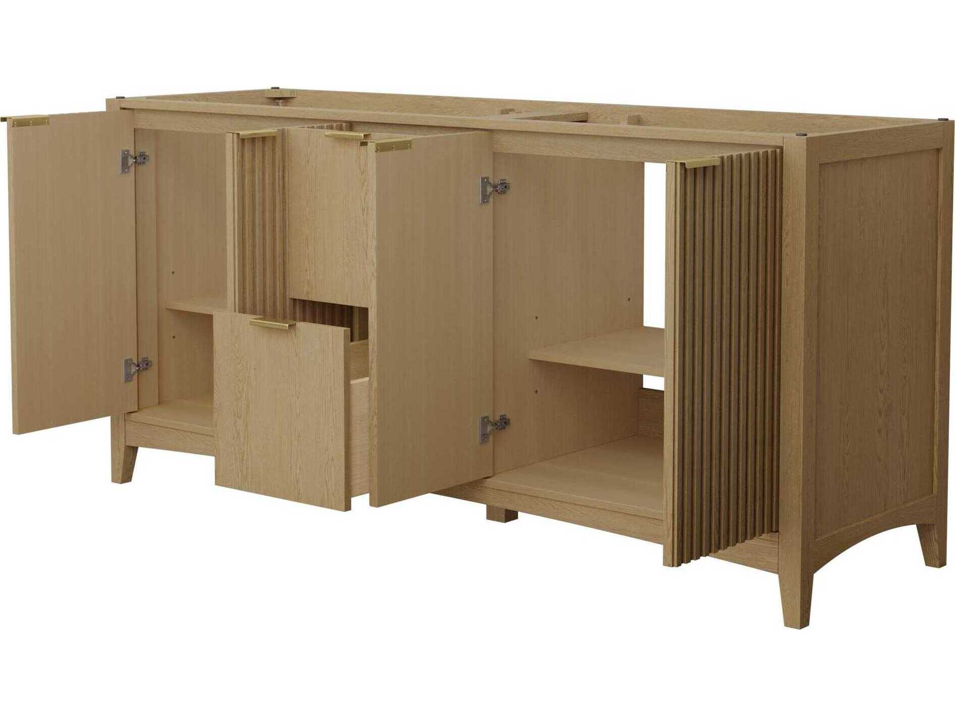 Wyndham Collection Palmilla 71" Natural Oak Vanity