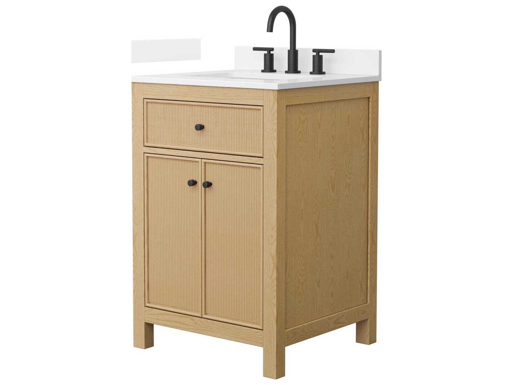 Wyndham Collection Pendry 24" Tanned Oak Vanity
