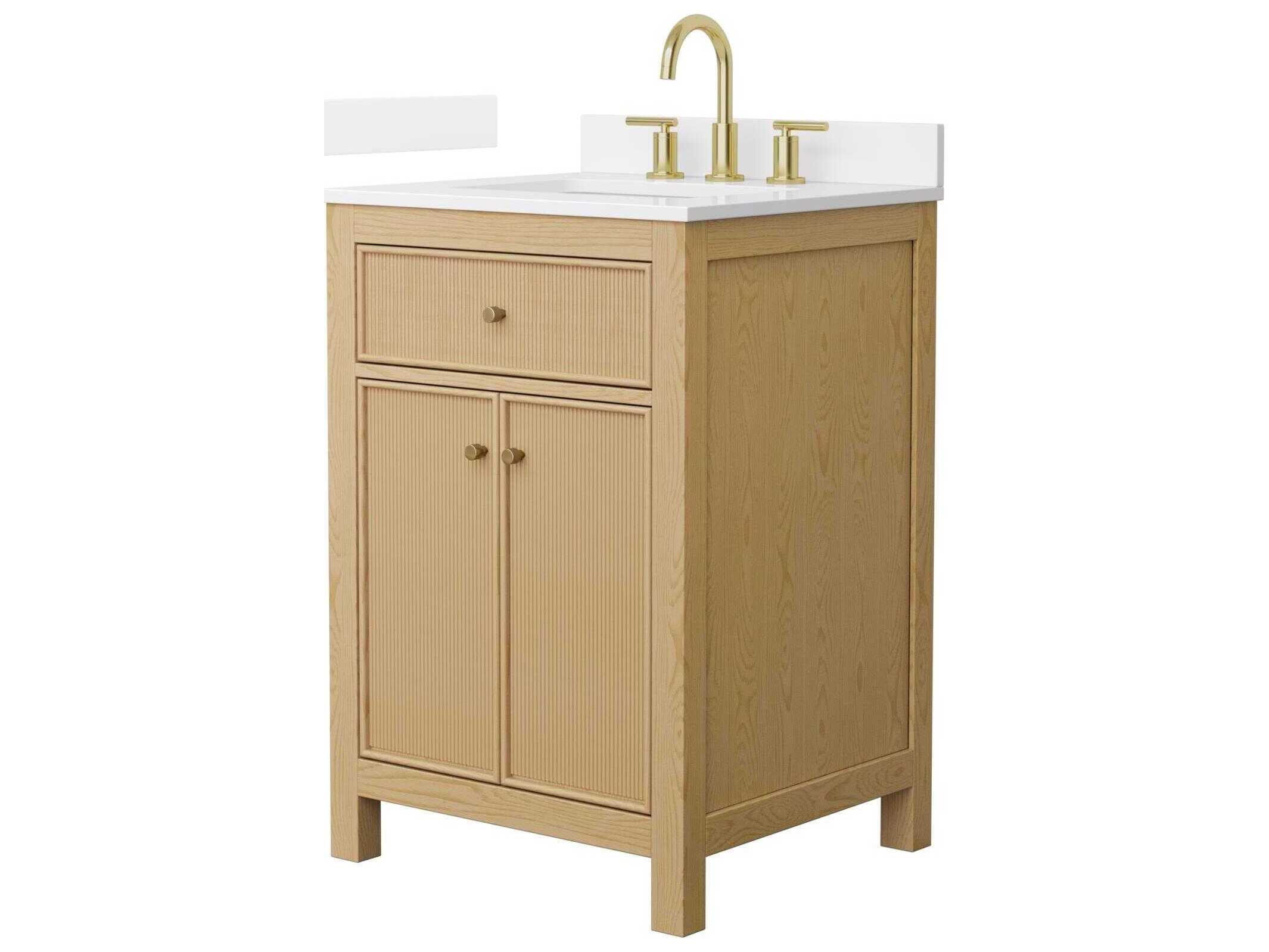 Wyndham Collection Pendry 24" Tanned Oak Vanity