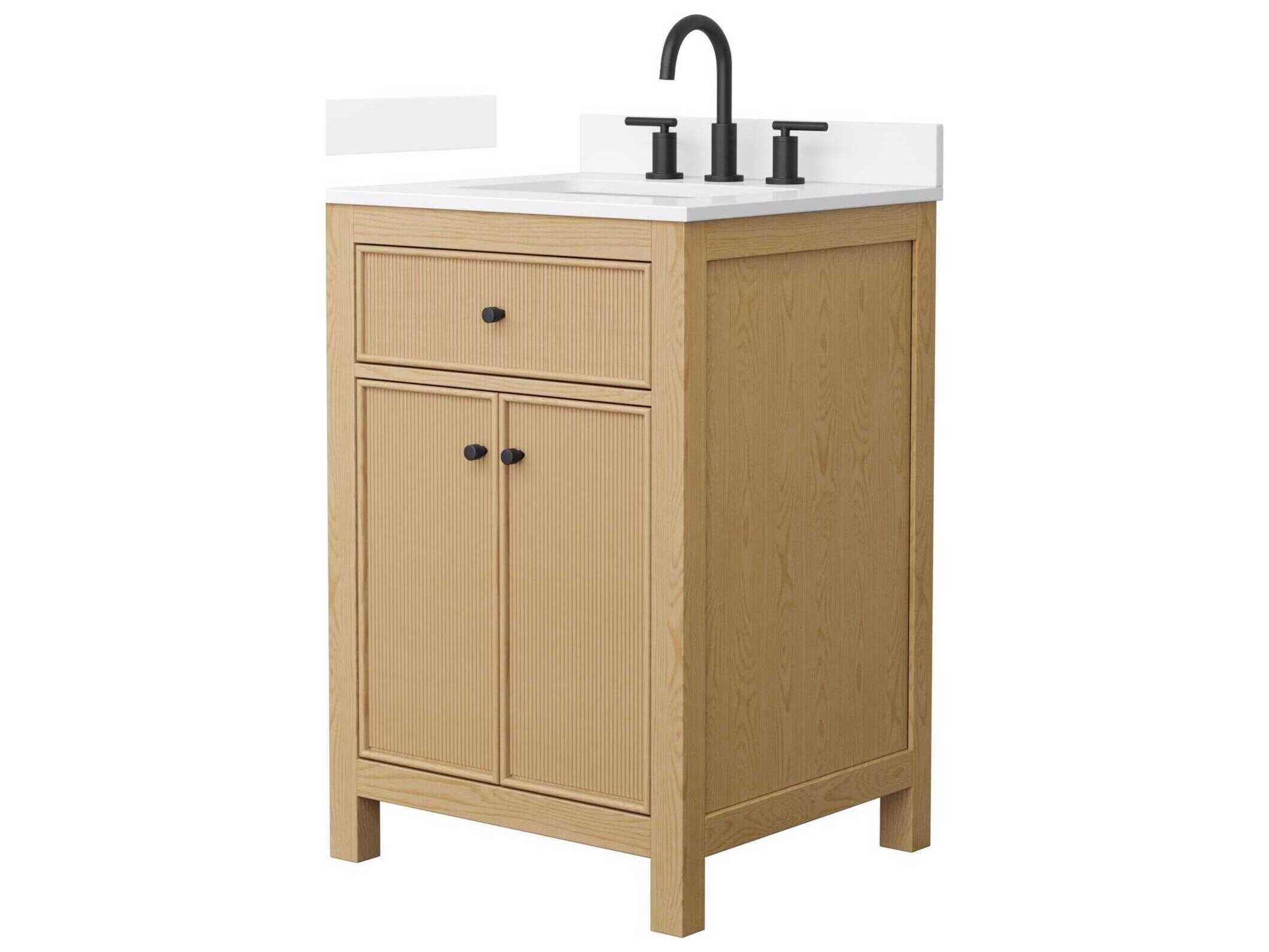 Wyndham Collection Pendry 24" Tanned Oak Vanity