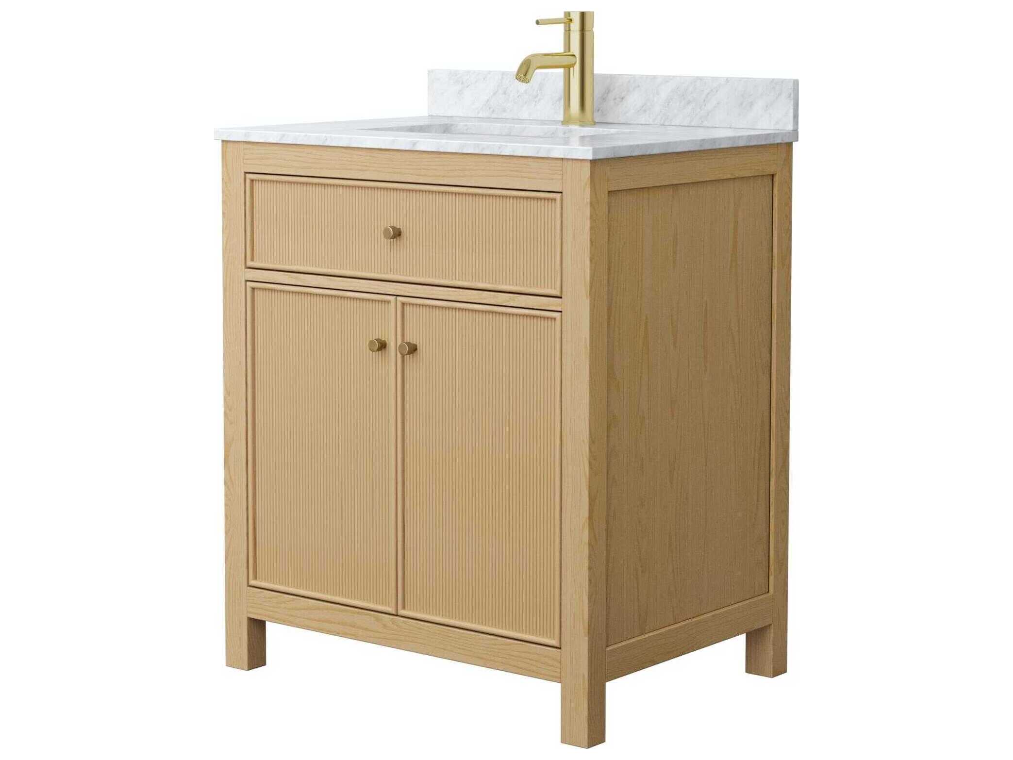 Wyndham Collection Pendry 30" Tanned Oak Vanity