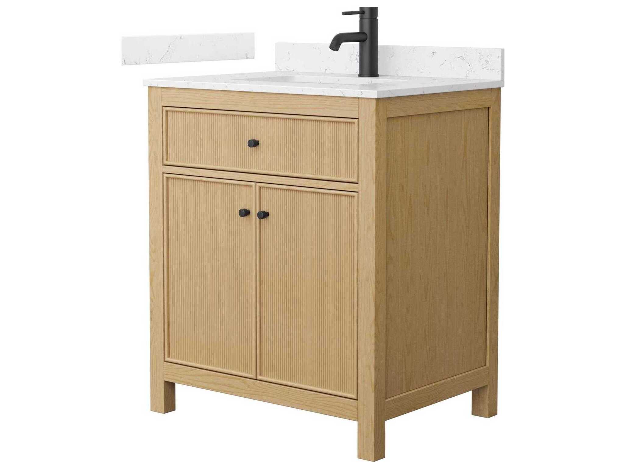 Wyndham Collection Pendry 30" Tanned Oak Vanity