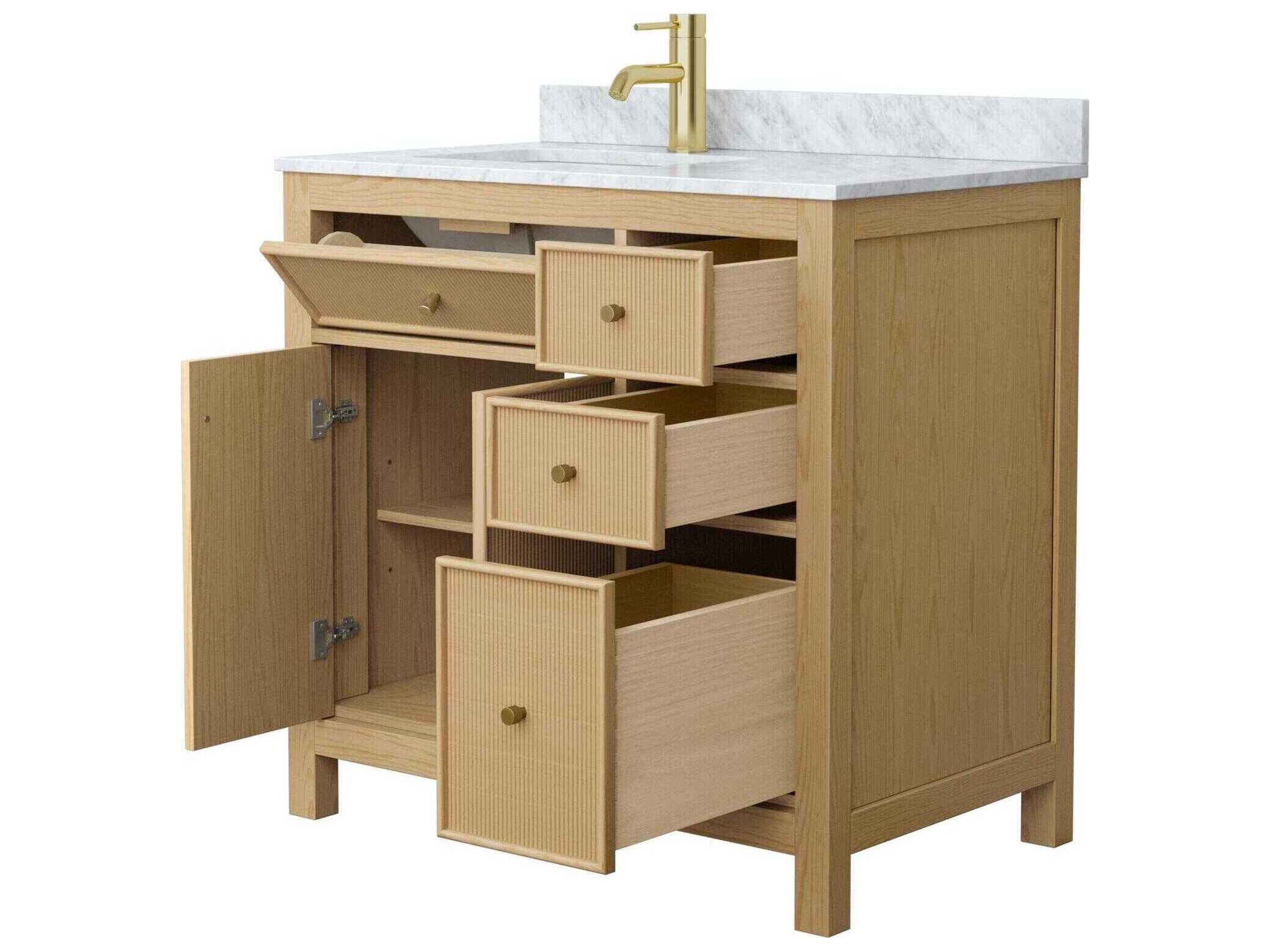 Wyndham Collection Pendry 36" Tanned Oak Vanity