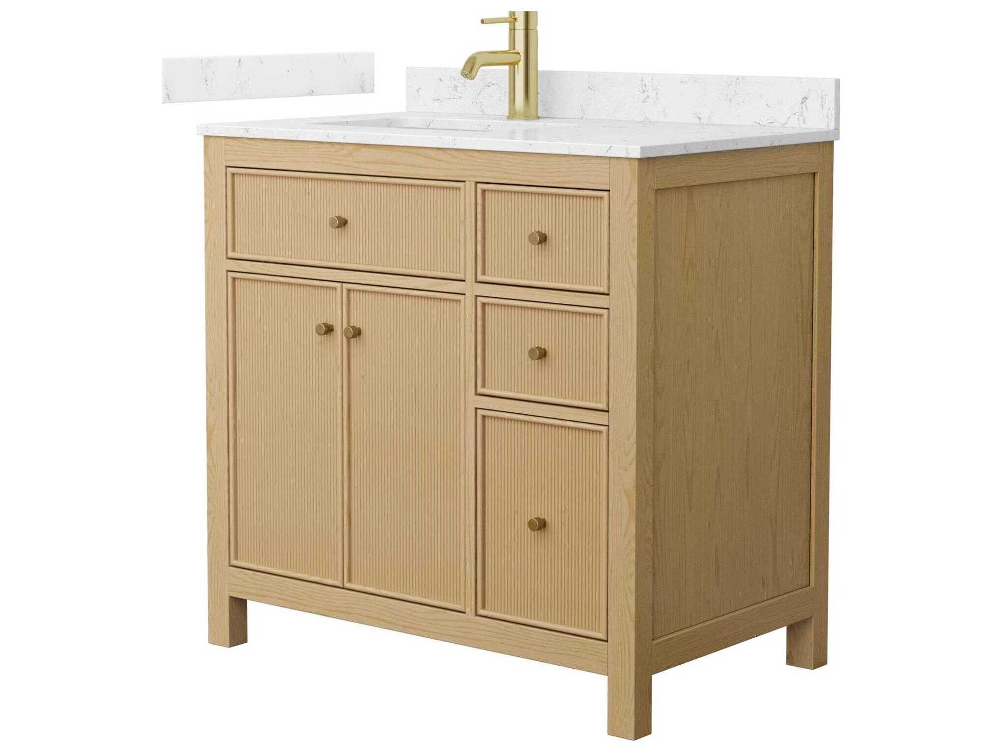 Wyndham Collection Pendry 36" Tanned Oak Vanity