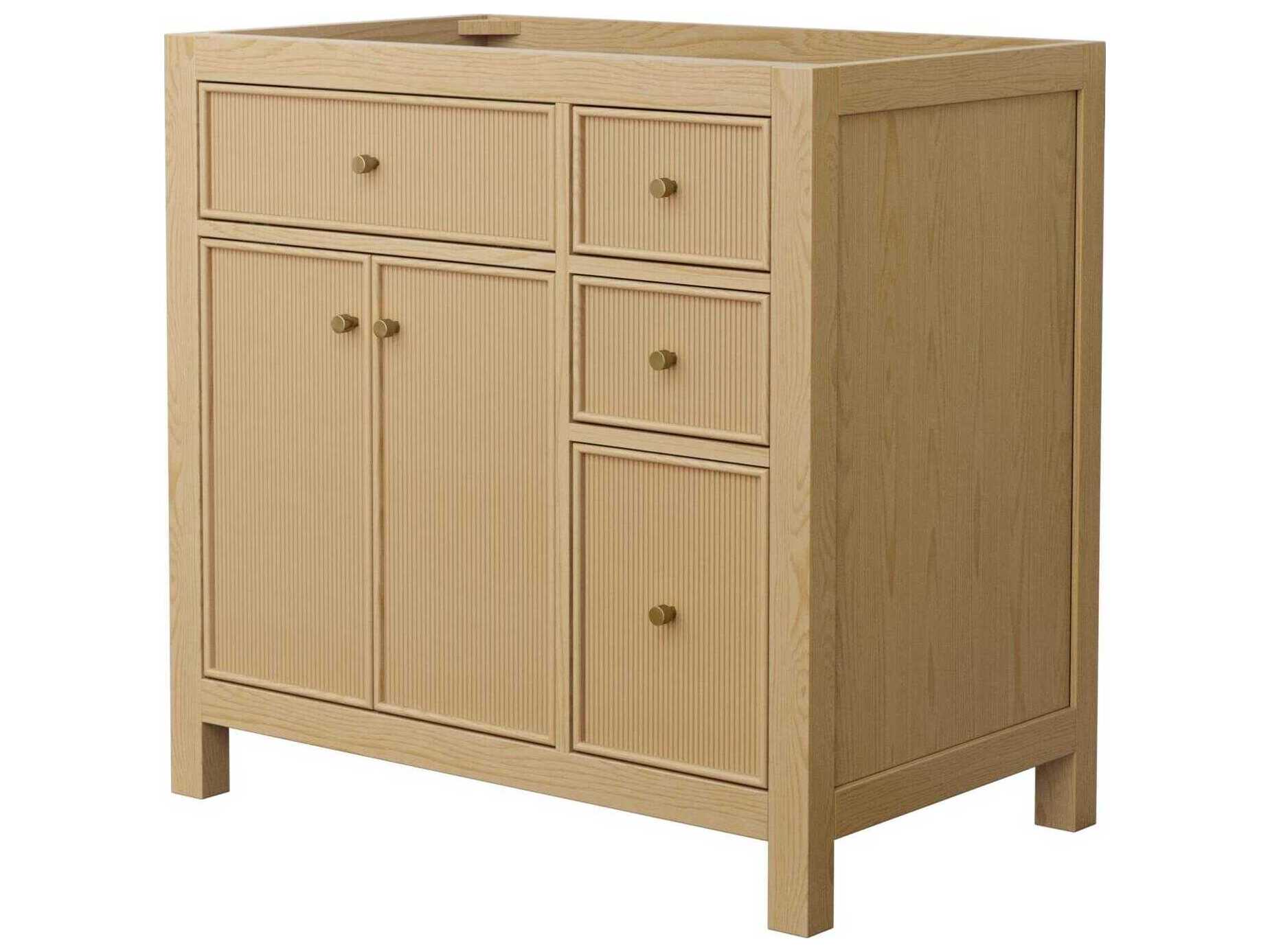 Wyndham Collection Pendry 35" Tanned Oak Vanity