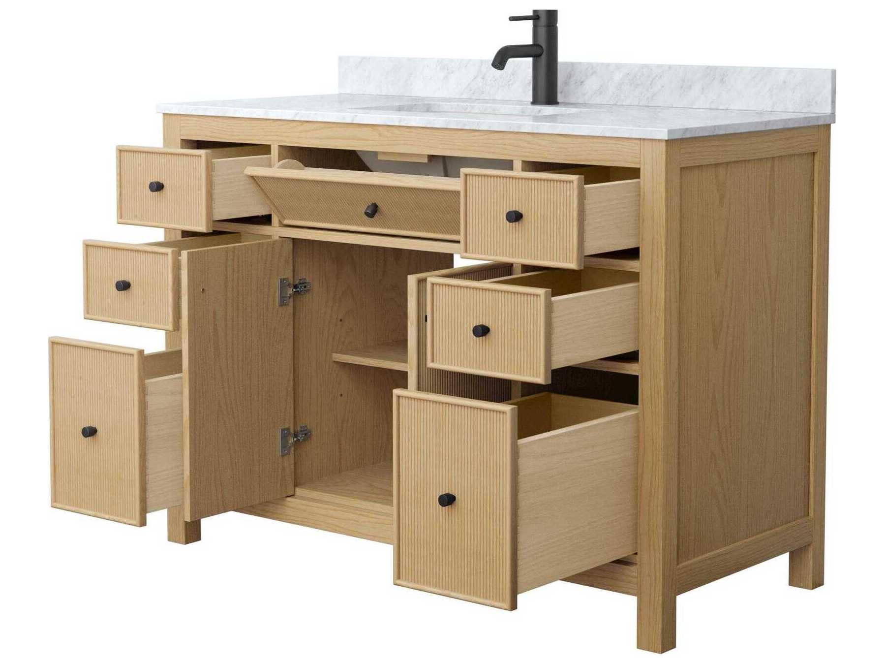 Wyndham Collection Pendry 48" Tanned Oak Vanity