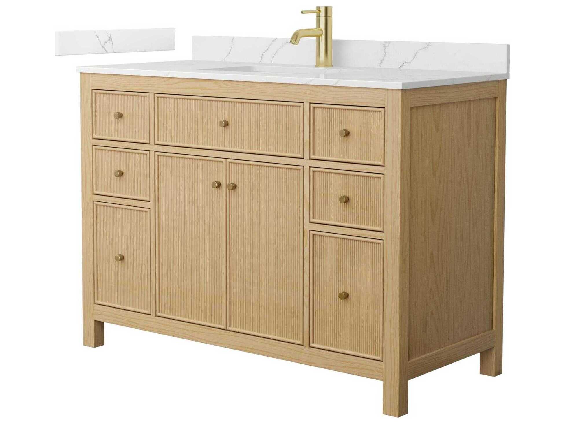 Wyndham Collection Pendry 48" Tanned Oak Vanity