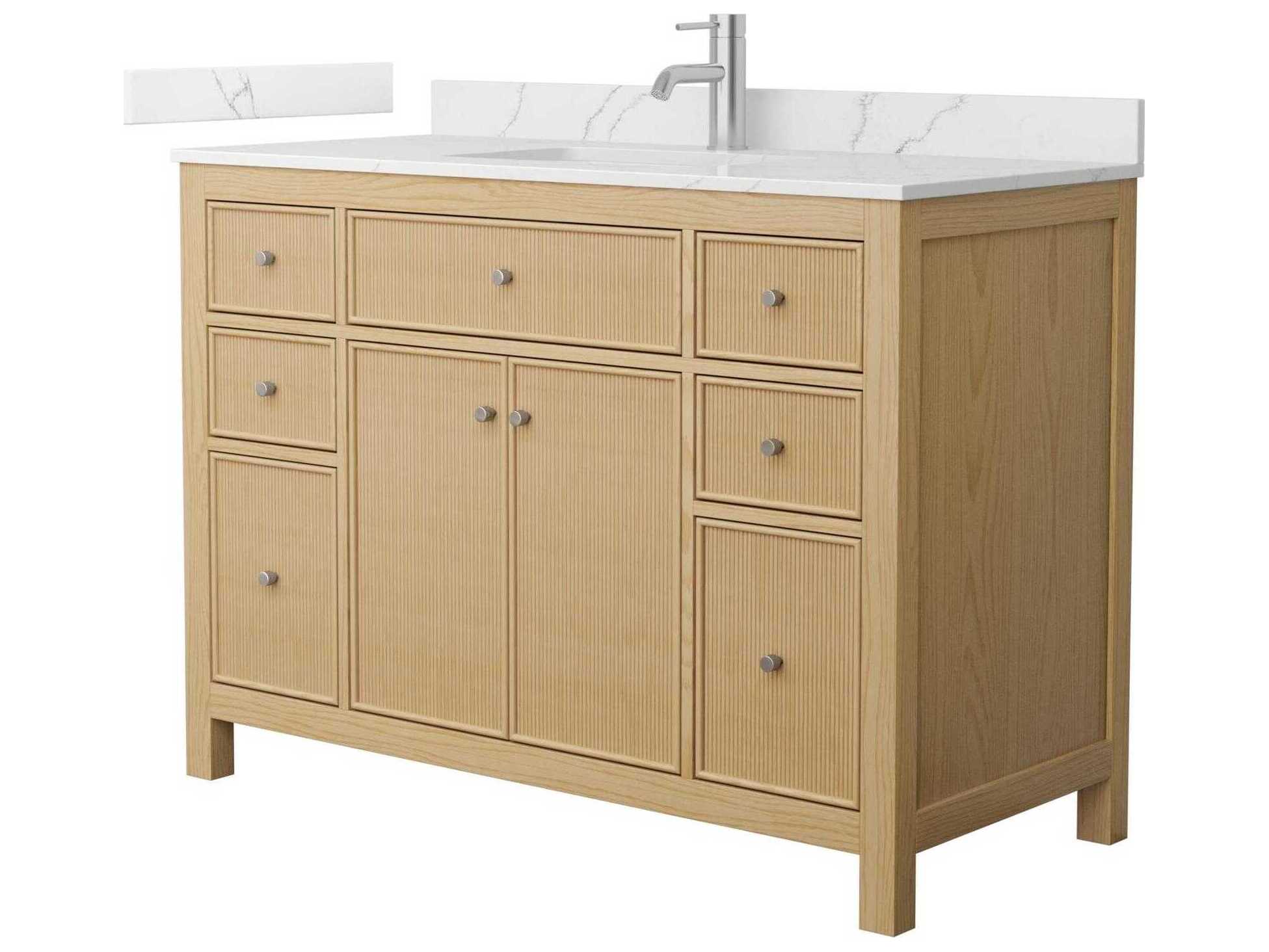 Wyndham Collection Pendry 48" Tanned Oak Vanity