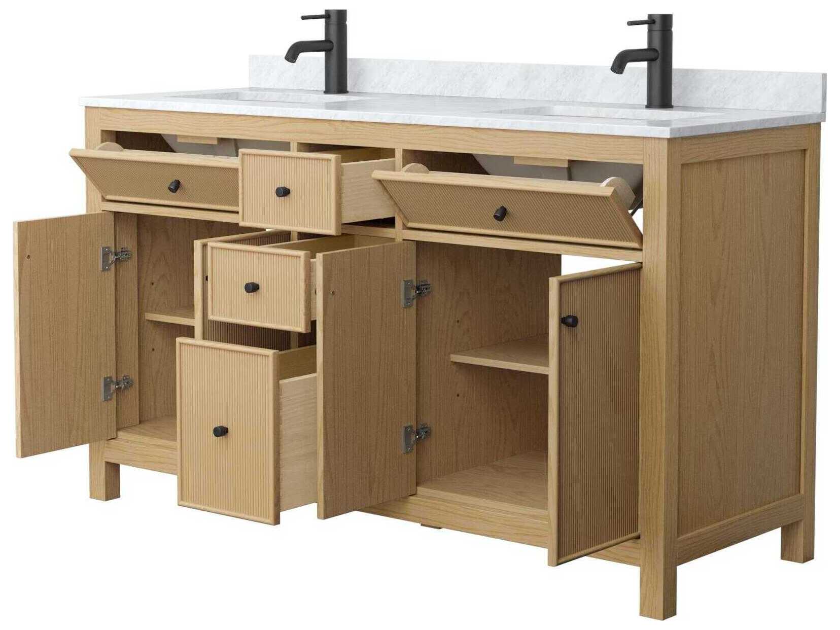 Wyndham Collection Pendry 60" Tanned Oak Vanity