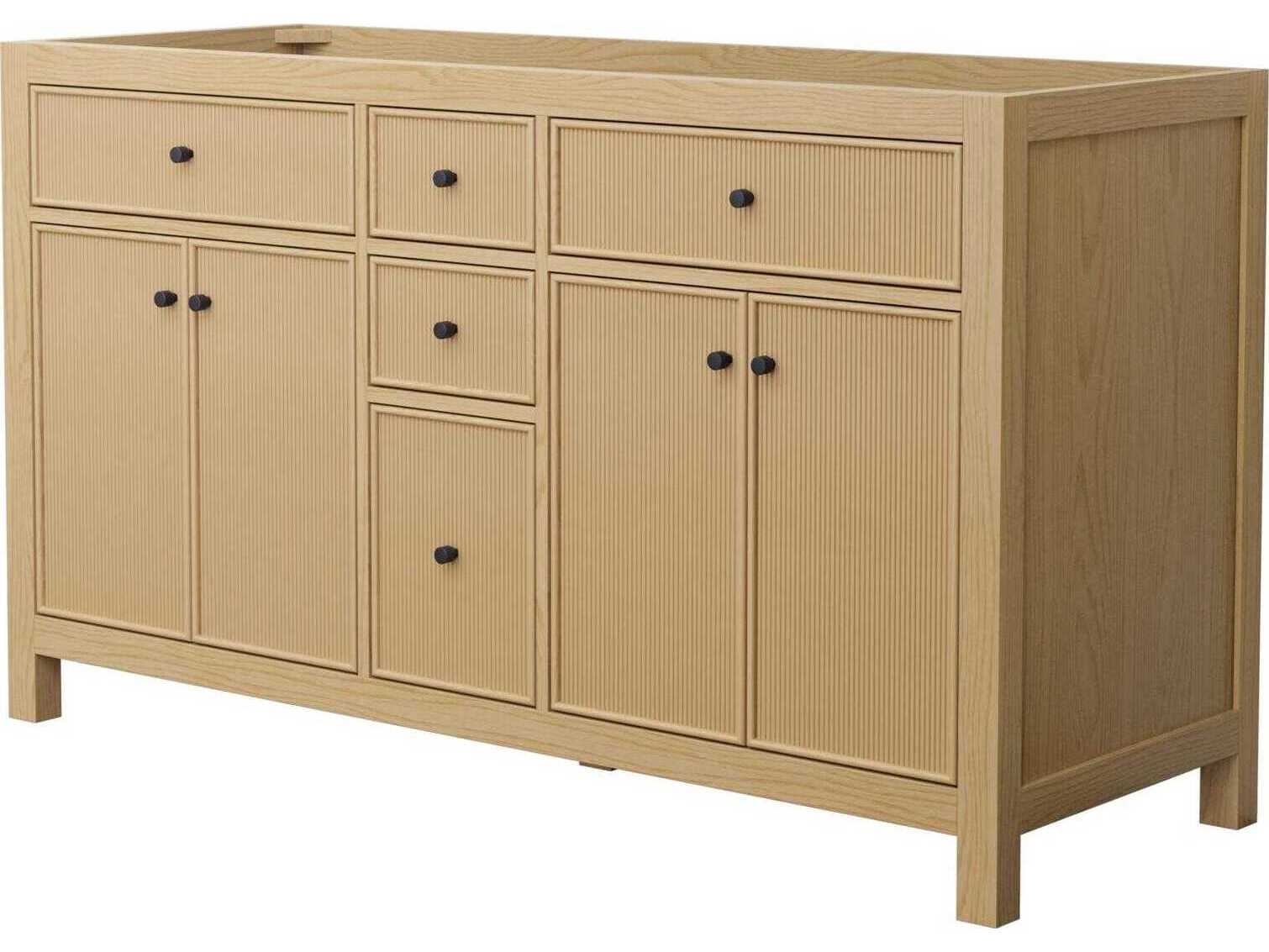 Wyndham Collection Pendry 59" Tanned Oak Vanity