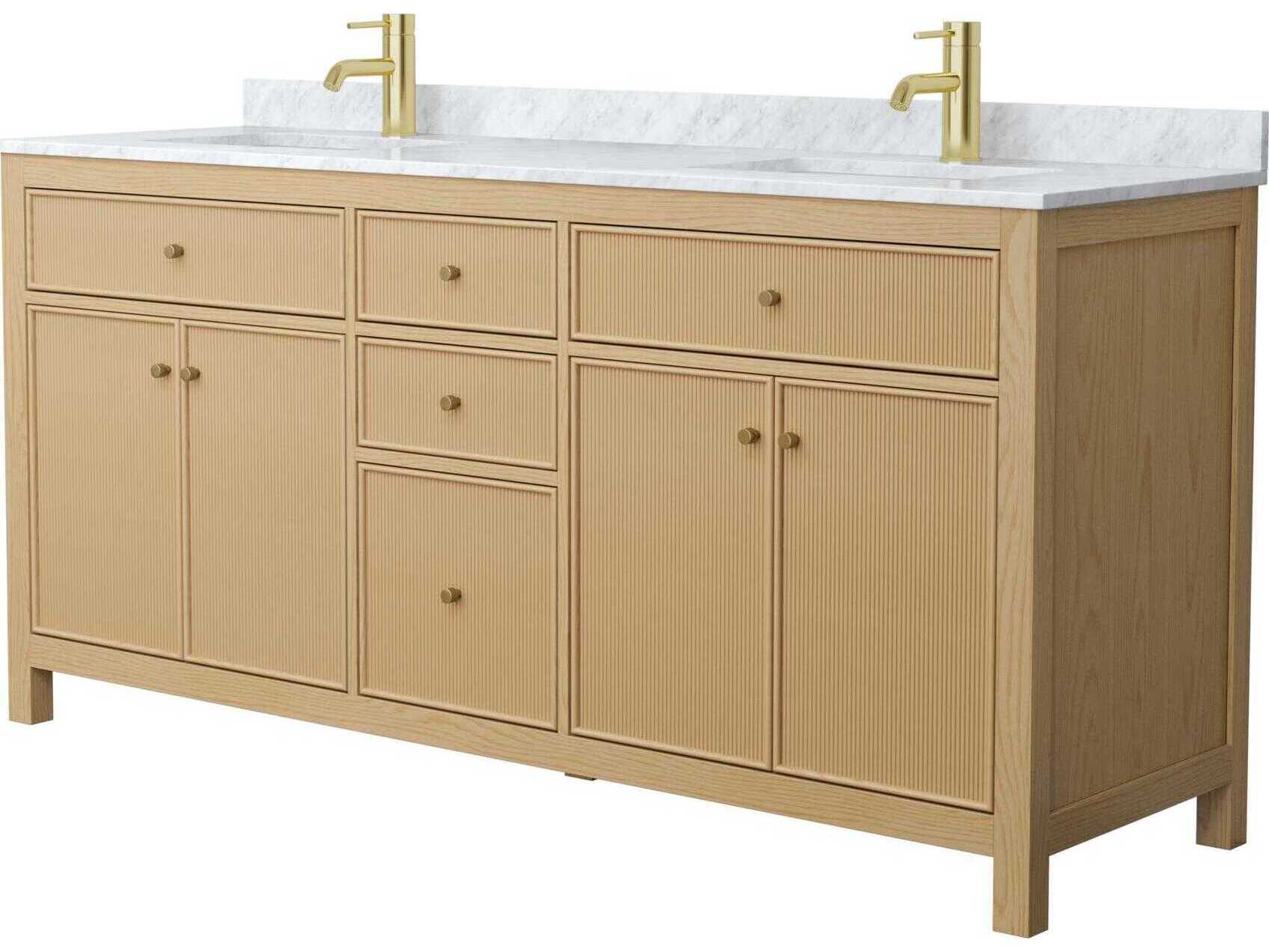 Wyndham Collection Pendry 72" Tanned Oak Vanity