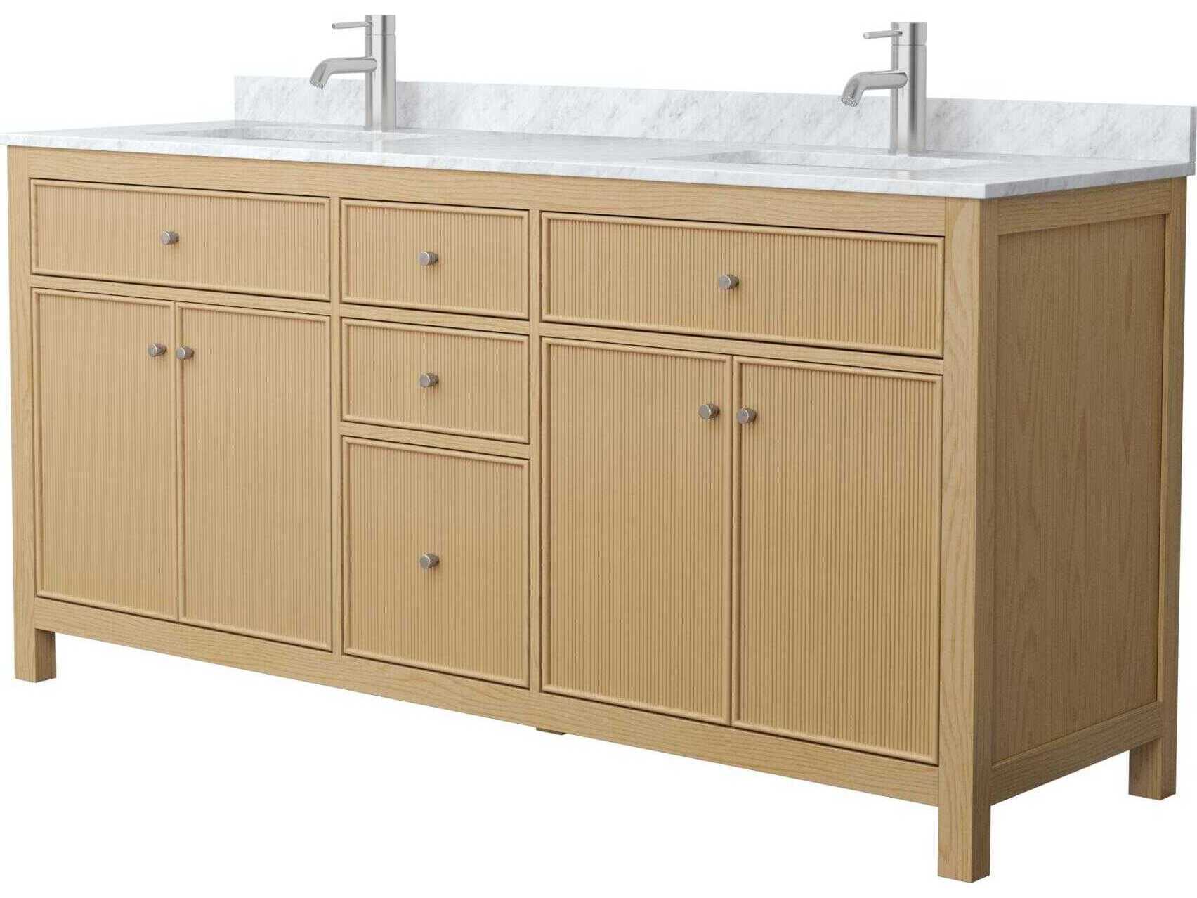 Wyndham Collection Pendry 72" Tanned Oak Vanity
