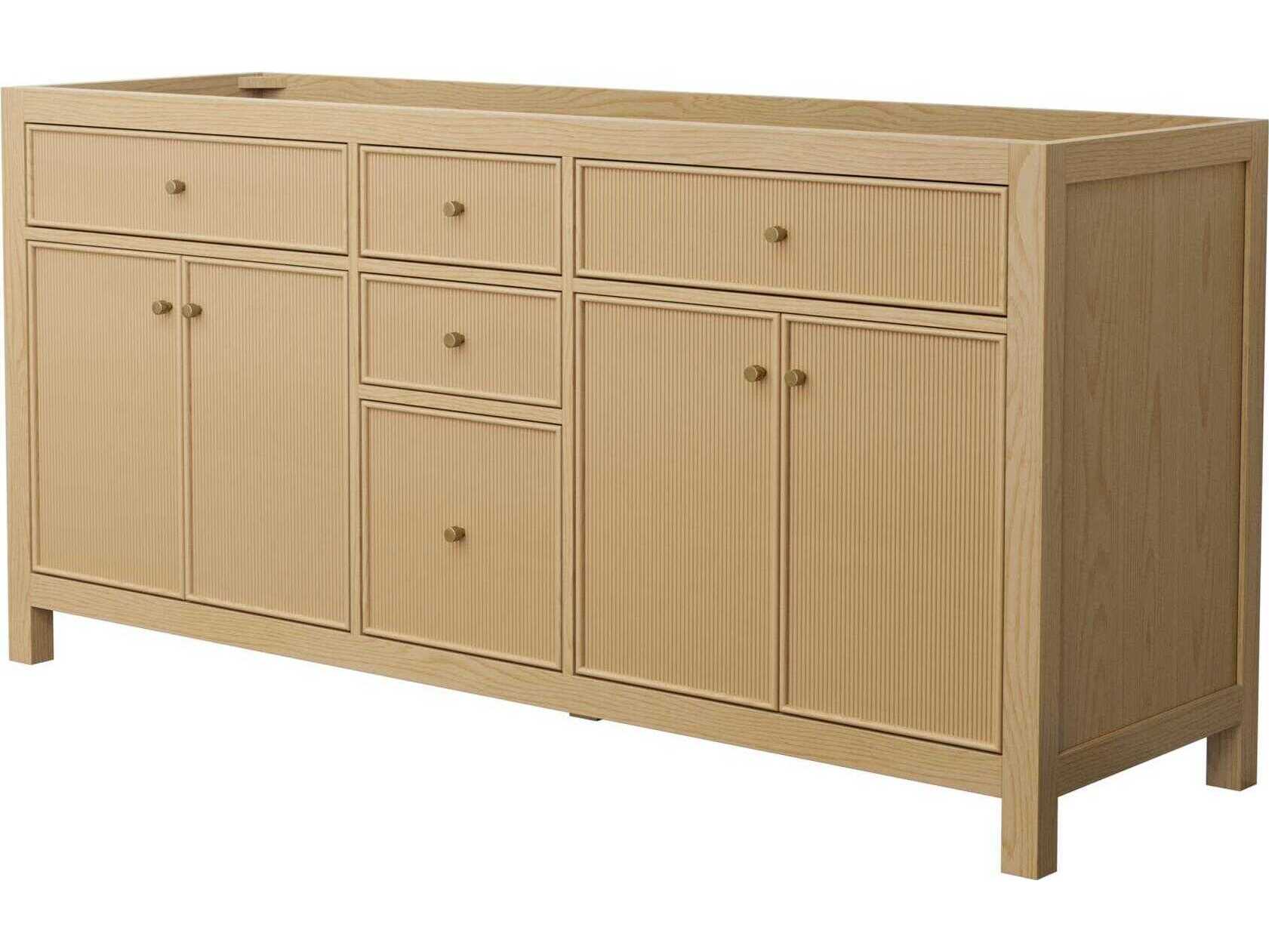 Wyndham Collection Pendry 71" Tanned Oak Vanity