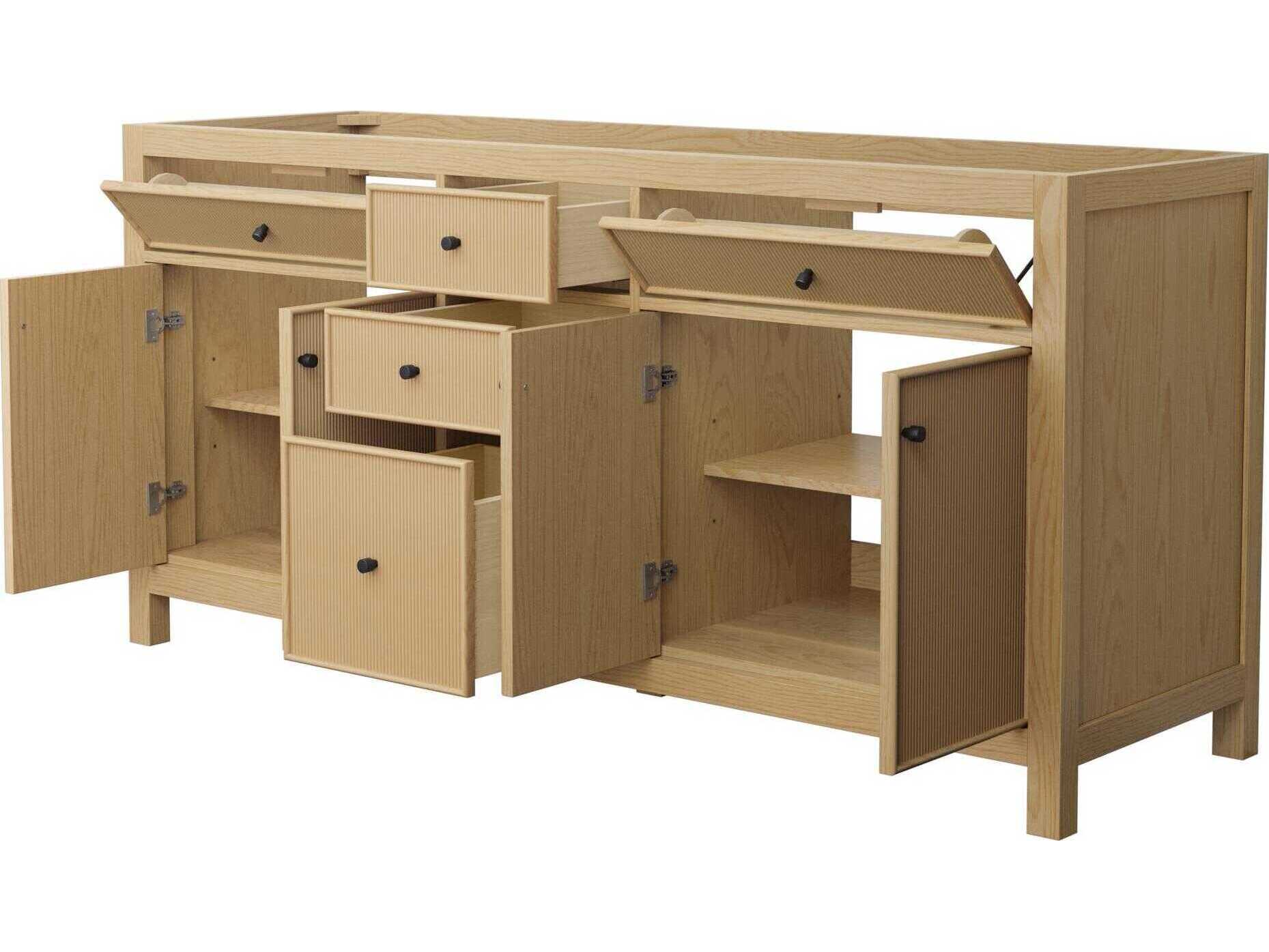 Wyndham Collection Pendry 71" Tanned Oak Vanity