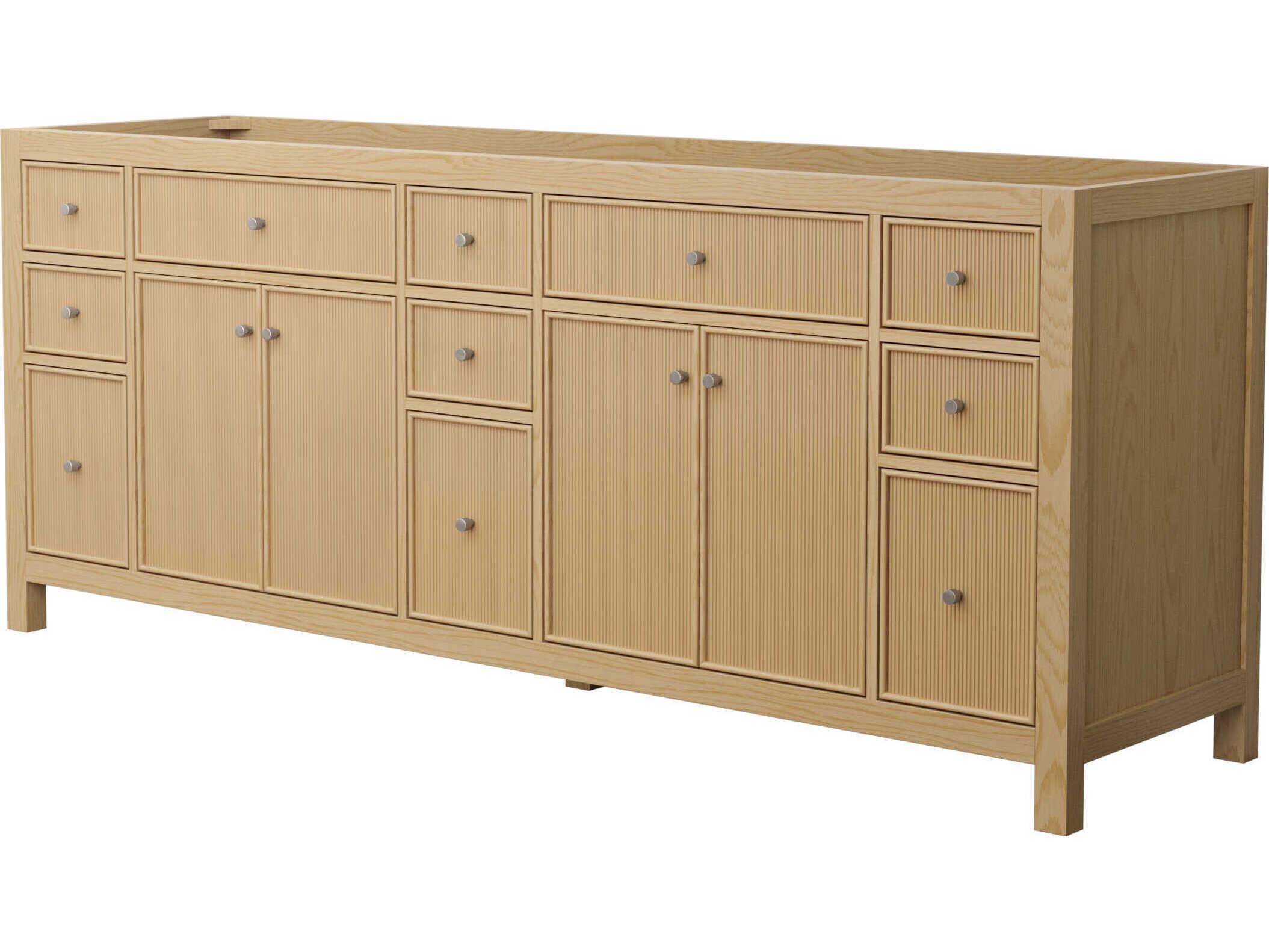 Wyndham Collection Pendry 83" Tanned Oak Vanity