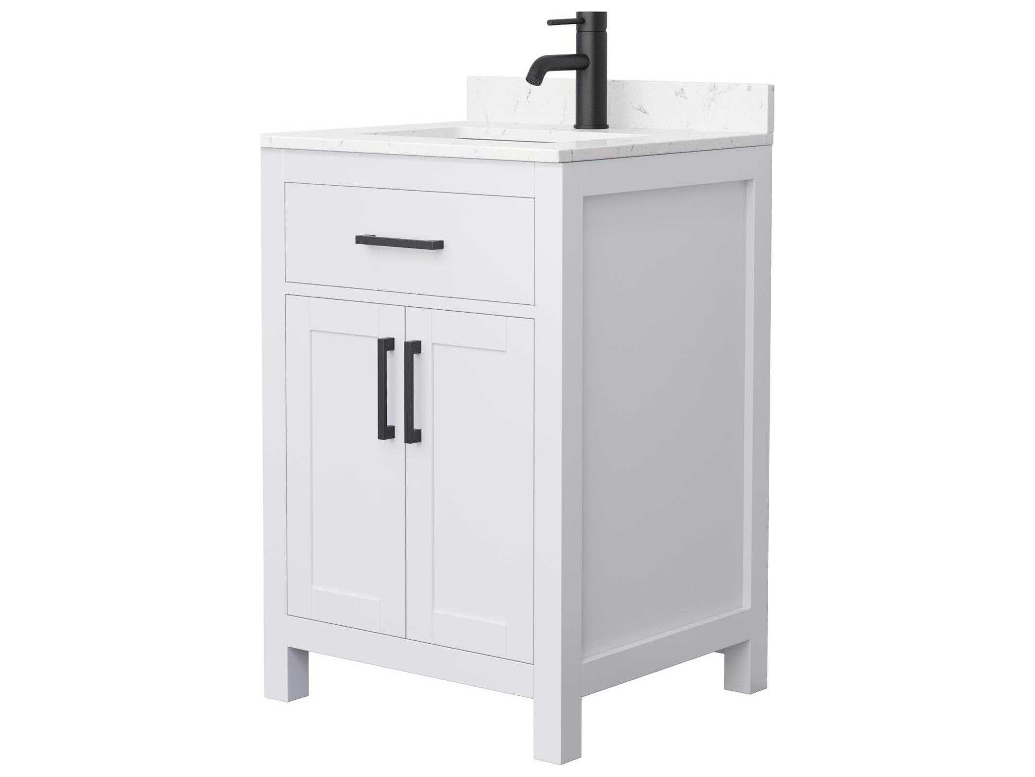 Wyndham Collection Beckett 24" White Vanity