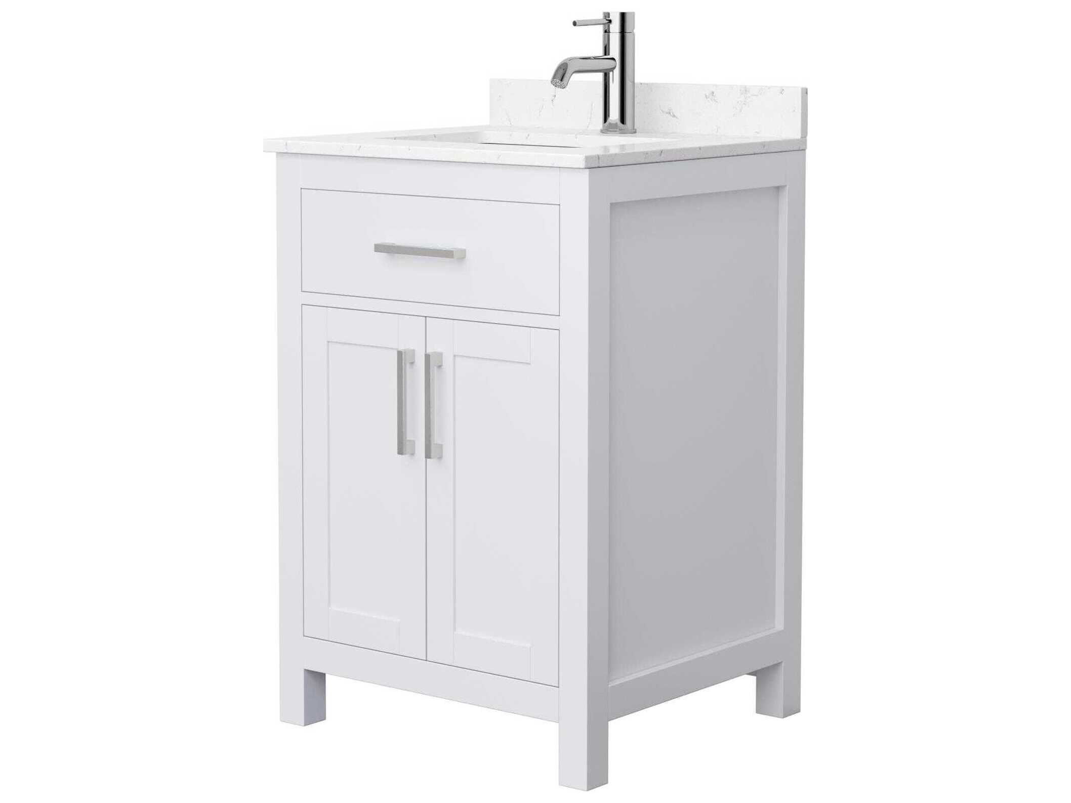 Wyndham Collection Beckett 24" White Vanity