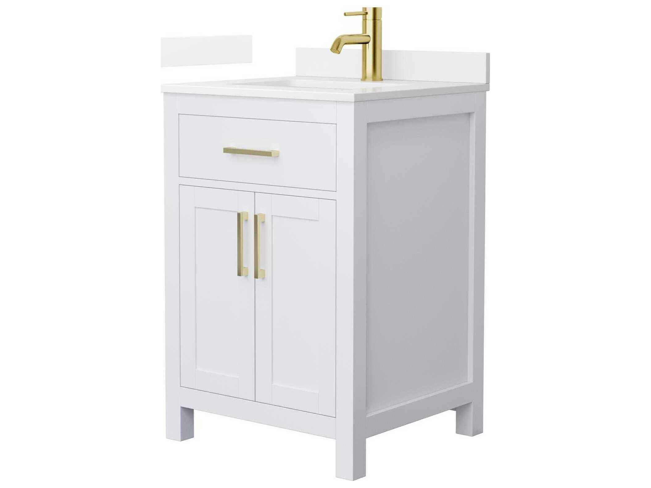 Wyndham Collection Beckett 24" White Vanity
