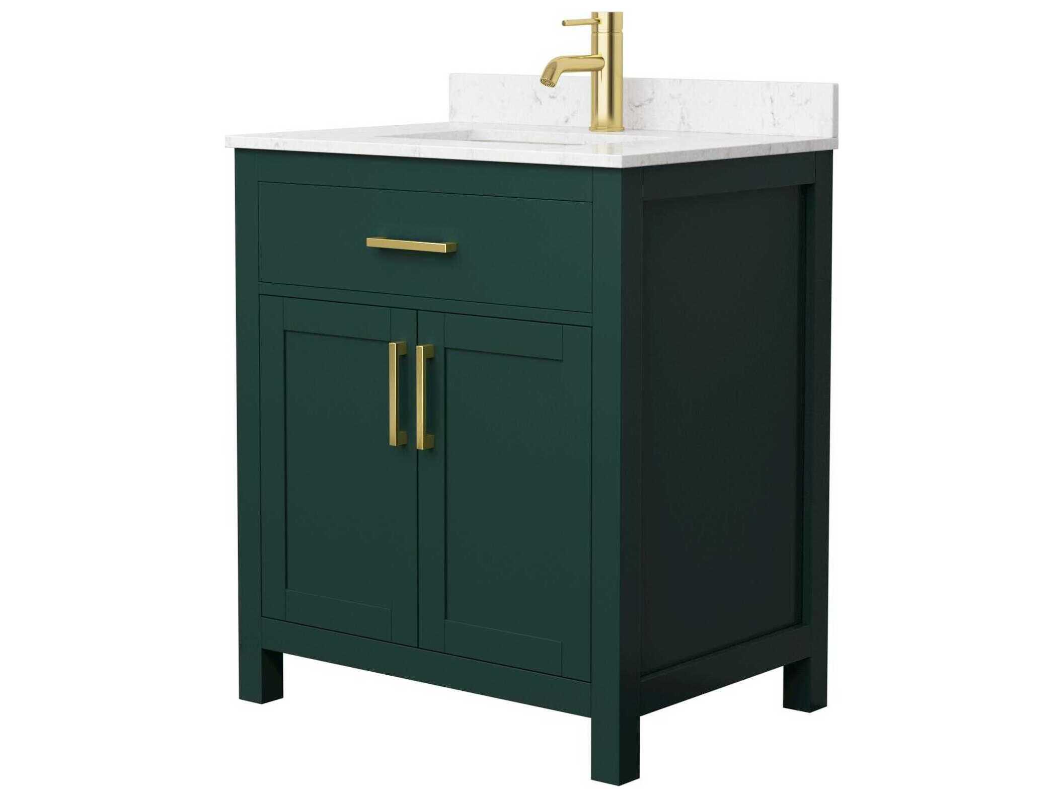 Wyndham Collection Beckett 30" Green Vanity