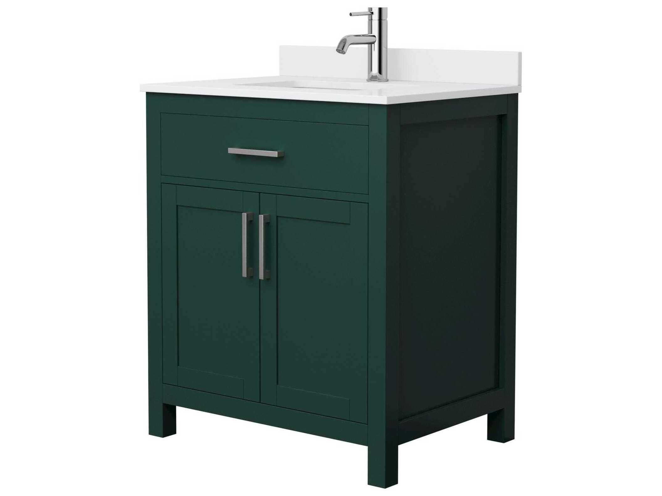 Wyndham Collection Beckett 30" Green Vanity