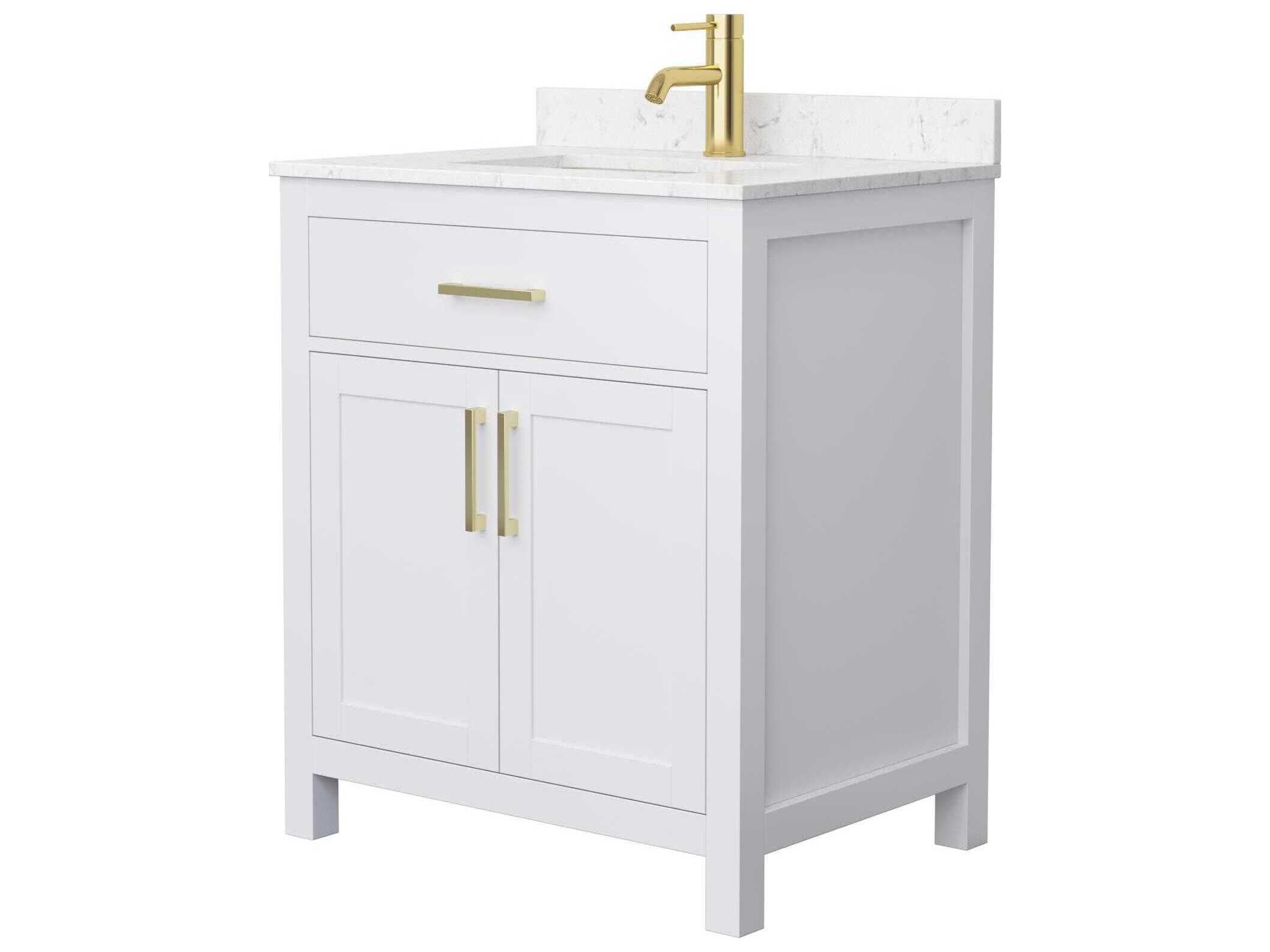 Wyndham Collection Beckett 30" White Vanity