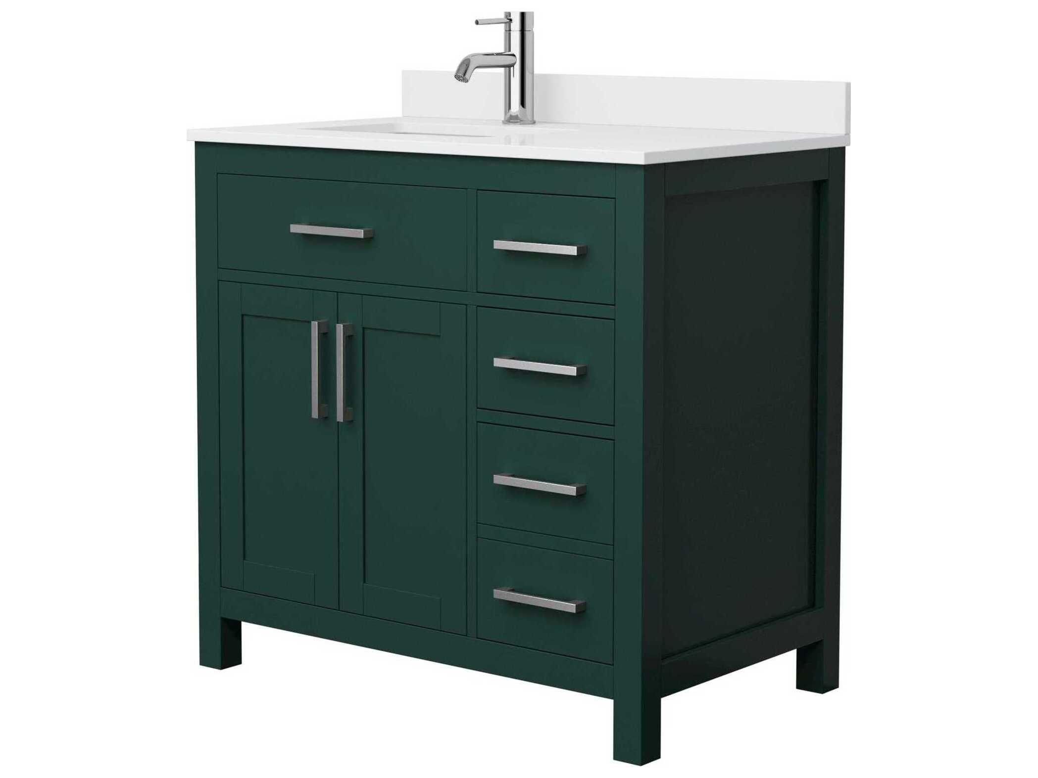 Wyndham Collection Beckett 36" Green Vanity