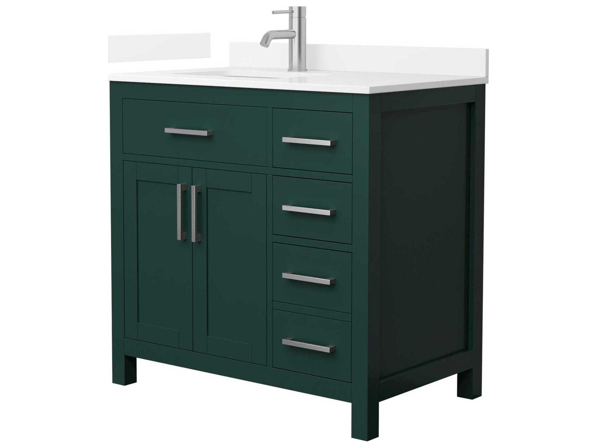 Wyndham Collection Beckett 36" Green Vanity