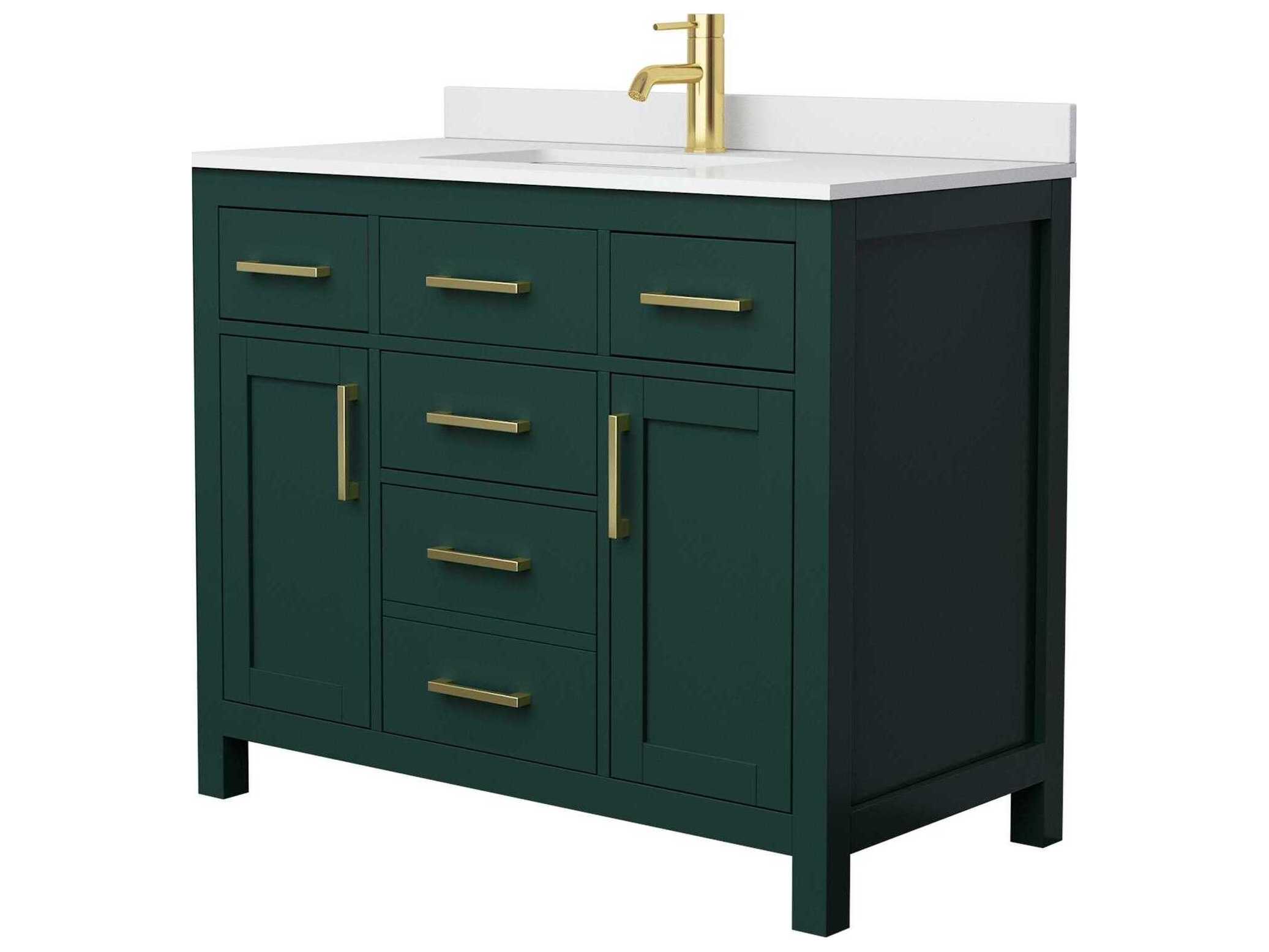 Wyndham Collection Beckett 42" Green Vanity
