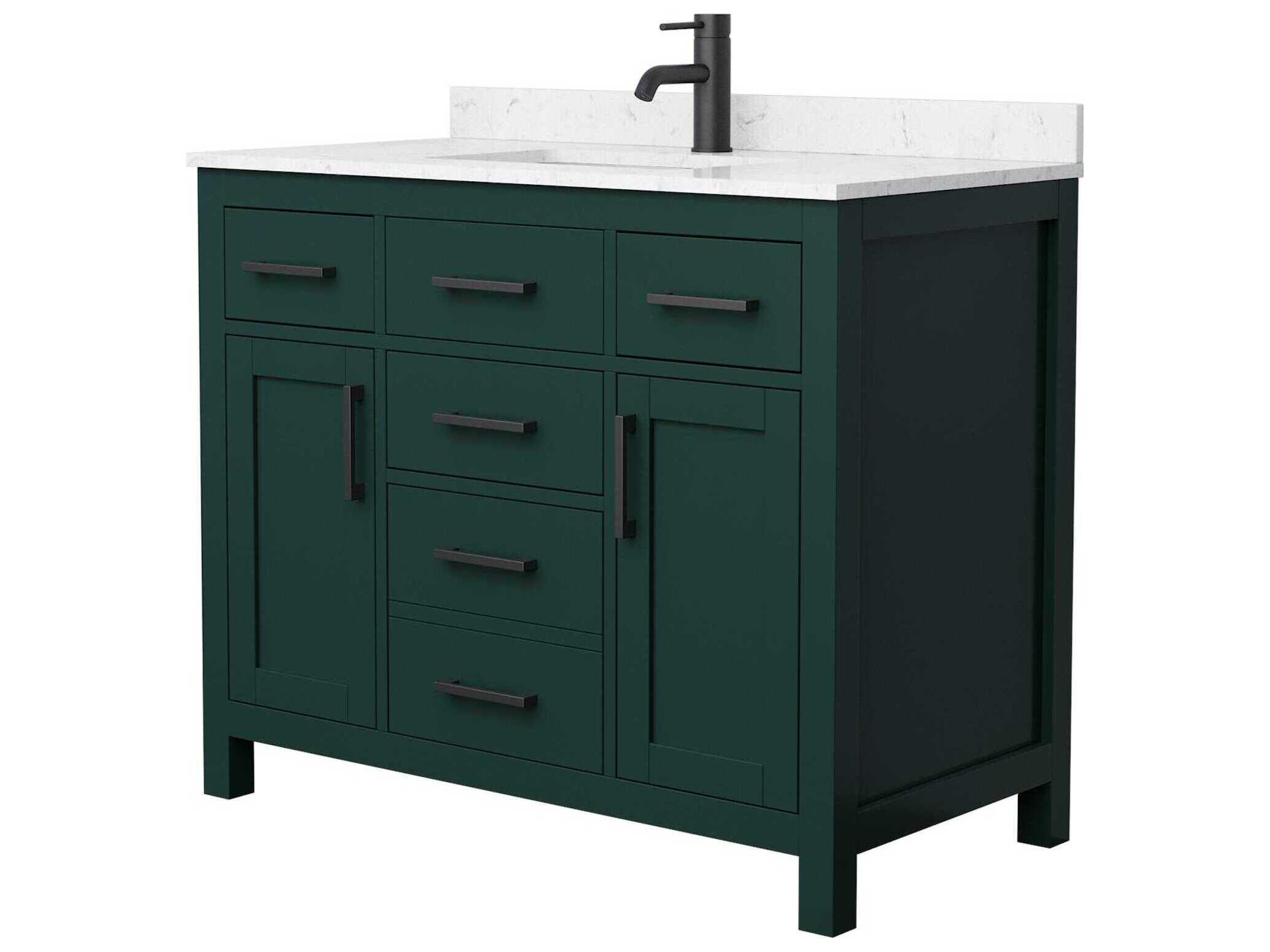 Wyndham Collection Beckett 42" Green Vanity
