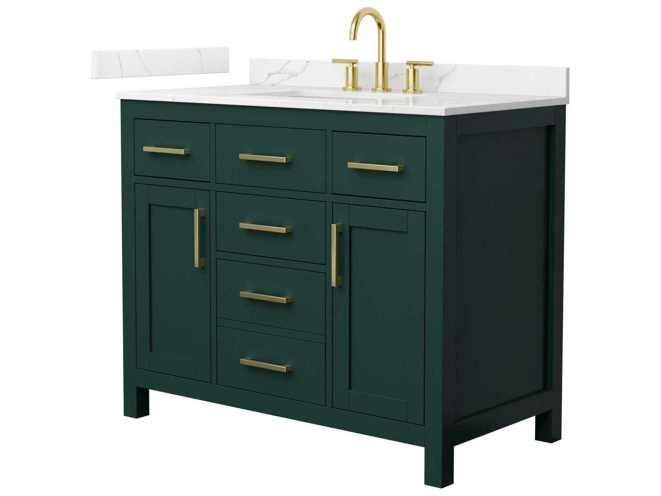 Wyndham Collection Beckett 42" Green Vanity