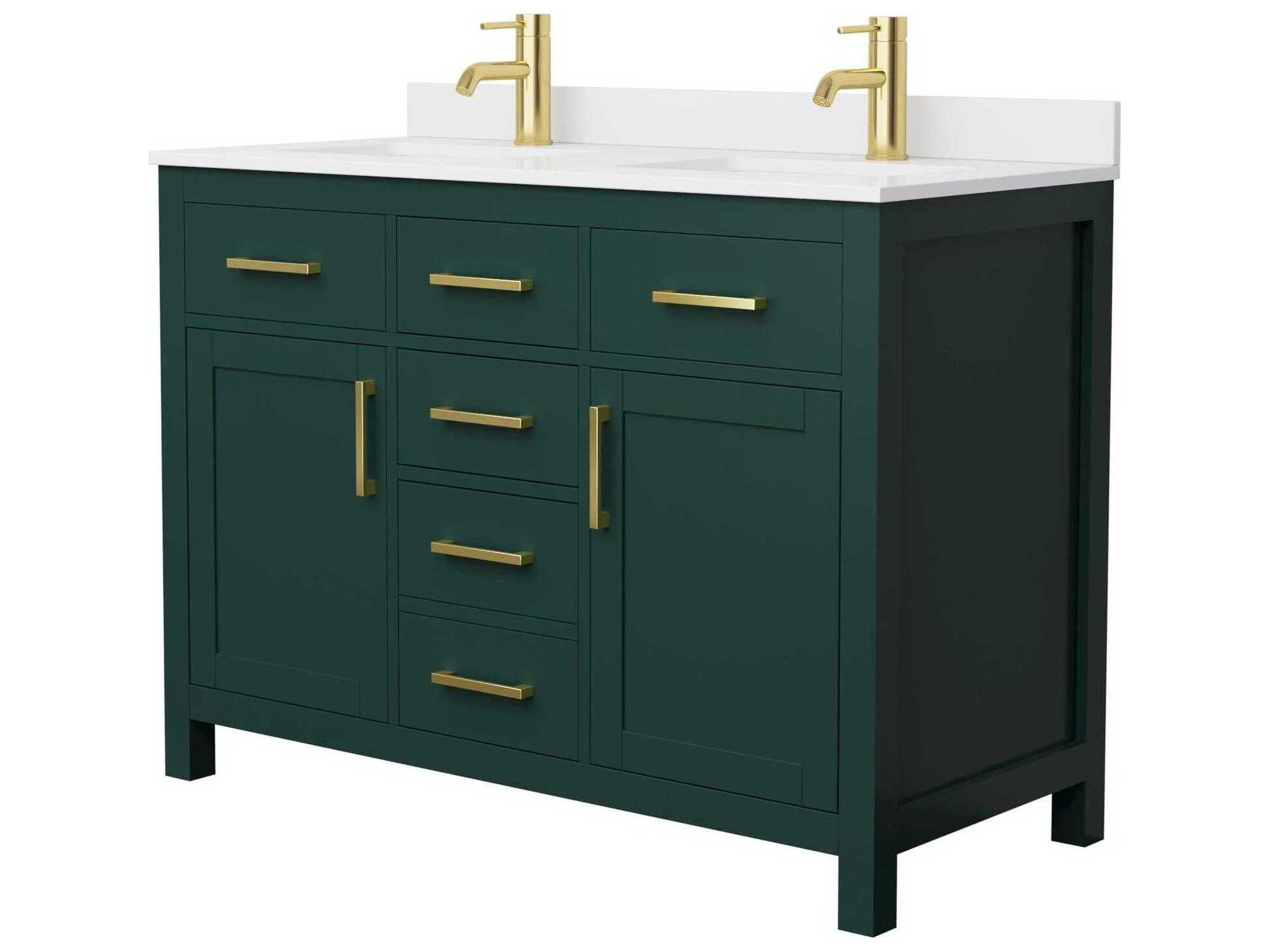 Wyndham Collection Beckett 48" Green Vanity