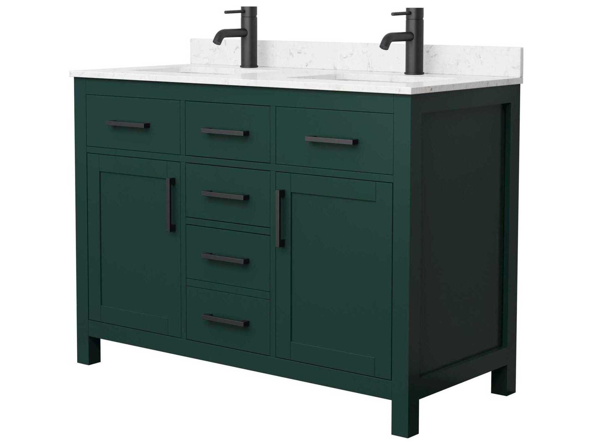 Wyndham Collection Beckett 48" Green Vanity